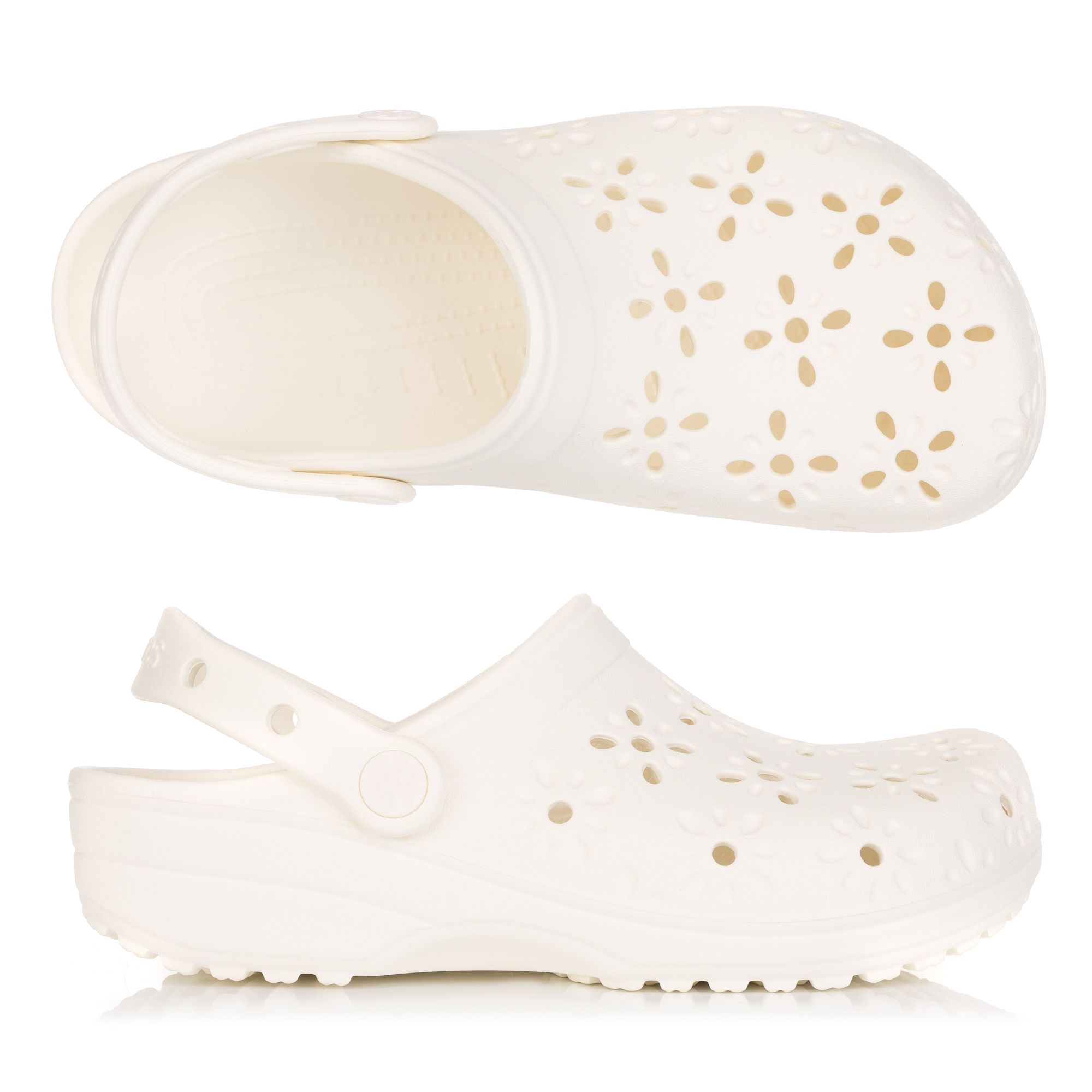 CROCS™ Damen-Cloq Classic Floral Cutout ultraleicht Iconic Crocs Comfort™