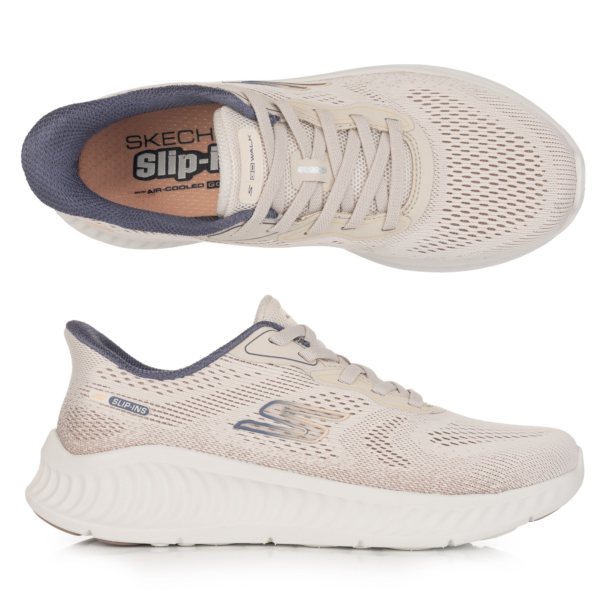 SKECHERS Damen-Slipper Go Walk Now - Parker Funktionsmesh Hands Free Slip-ins®