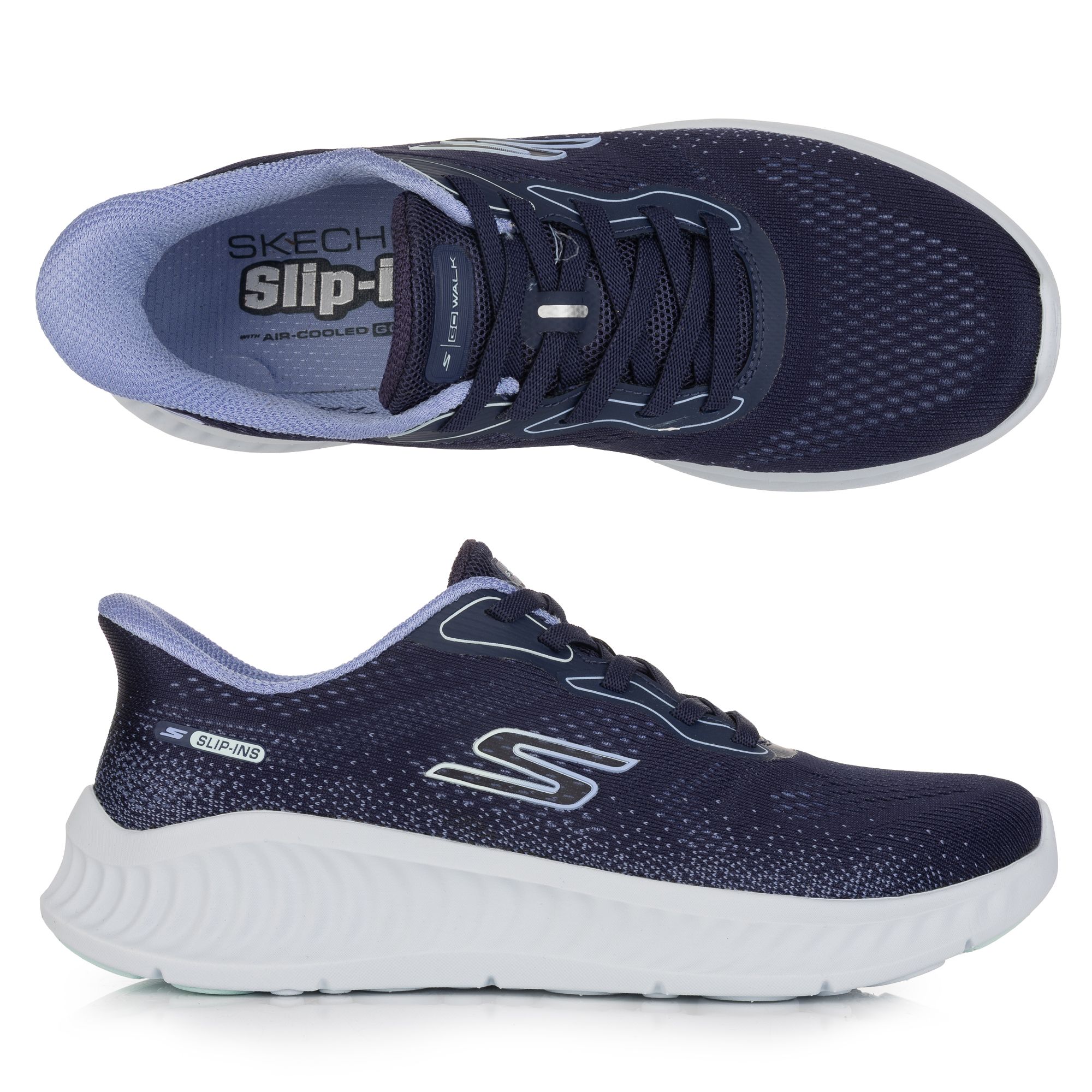 SKECHERS Damen-Slipper Go Walk Now - Parker Funktionsmesh Hands Free Slip-ins®