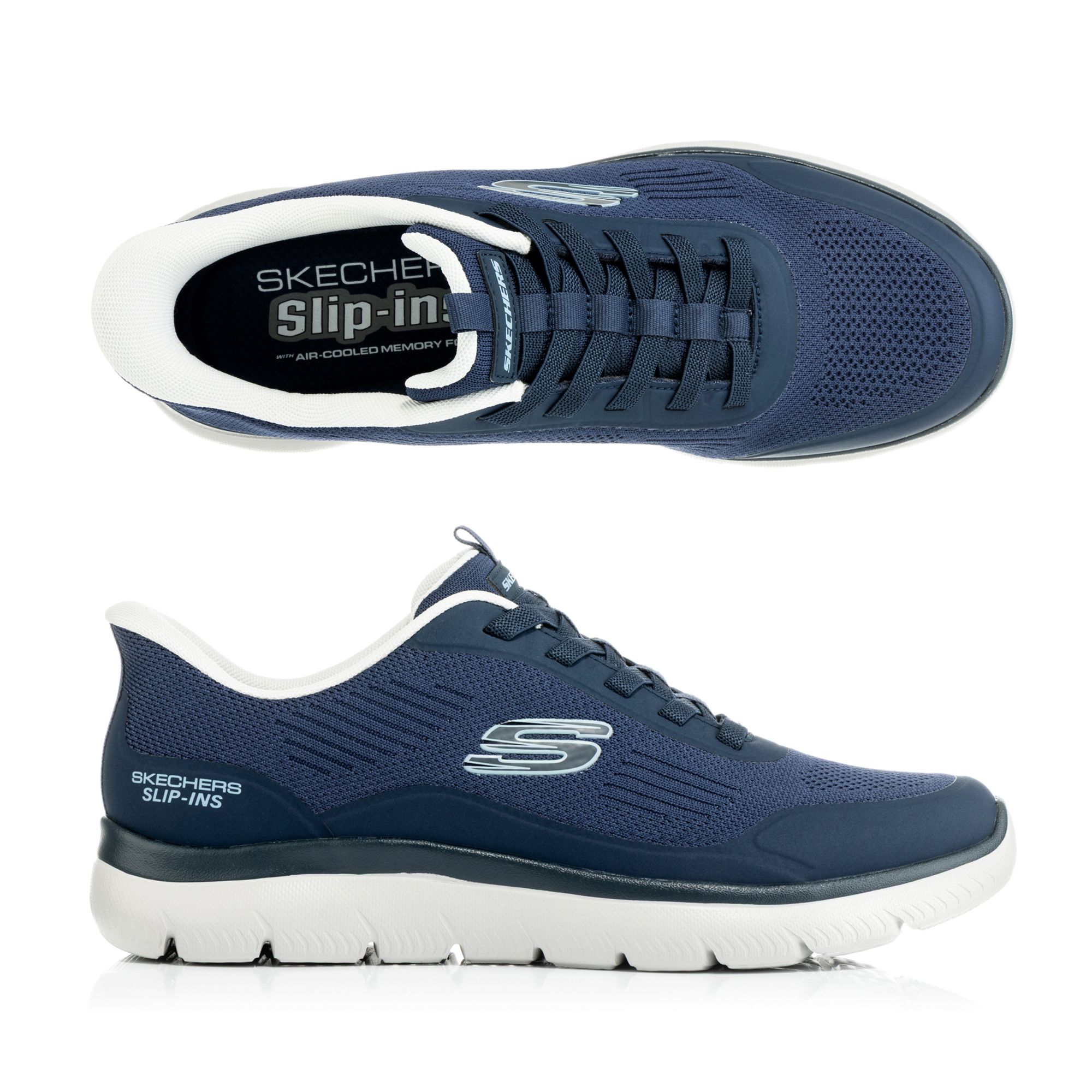 SKECHERS Herren-Slipper Summits-Leyter Materialmix Hands Free Slip-Ins®