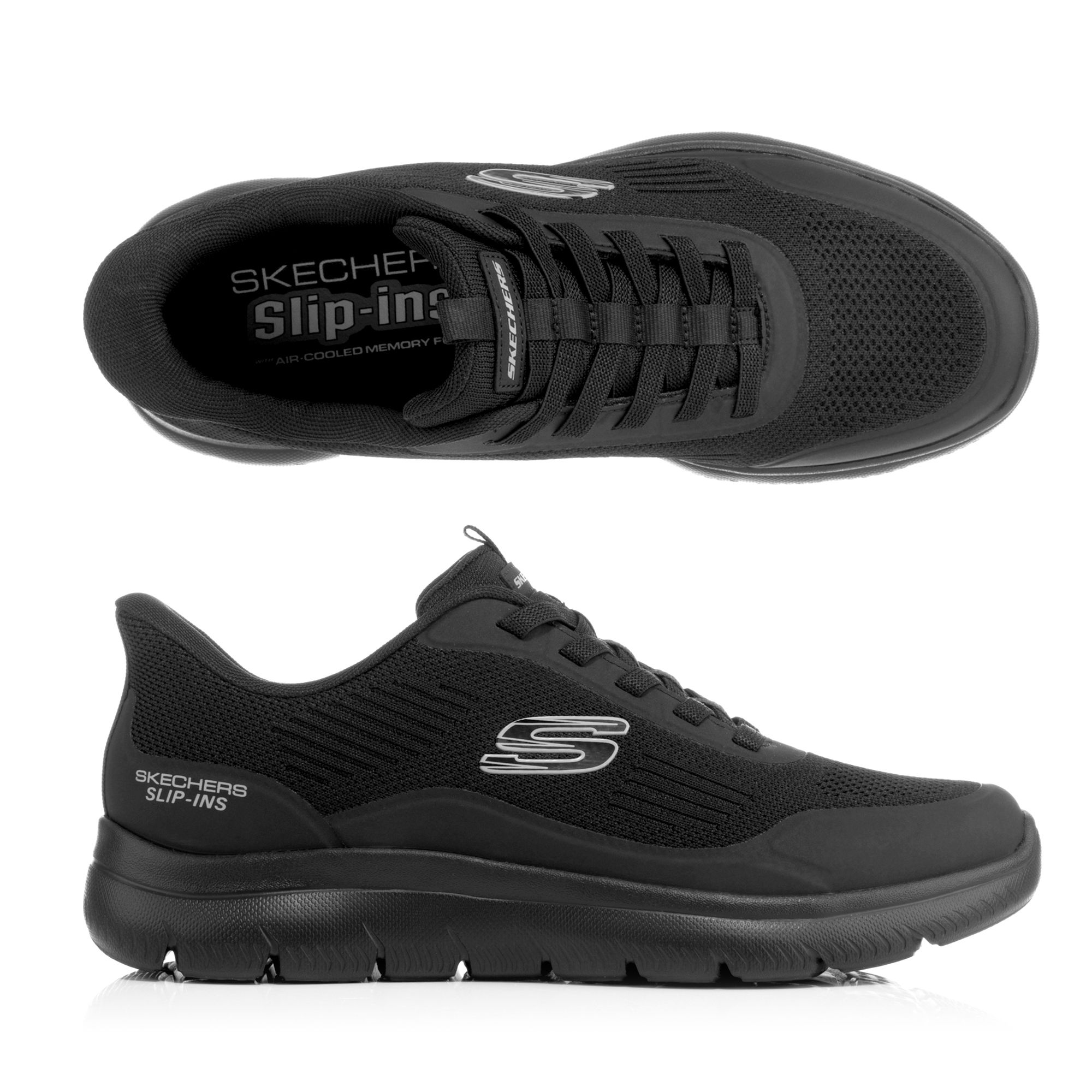 SKECHERS Herren-Slipper Summits-Leyter Materialmix Hands Free Slip-Ins®