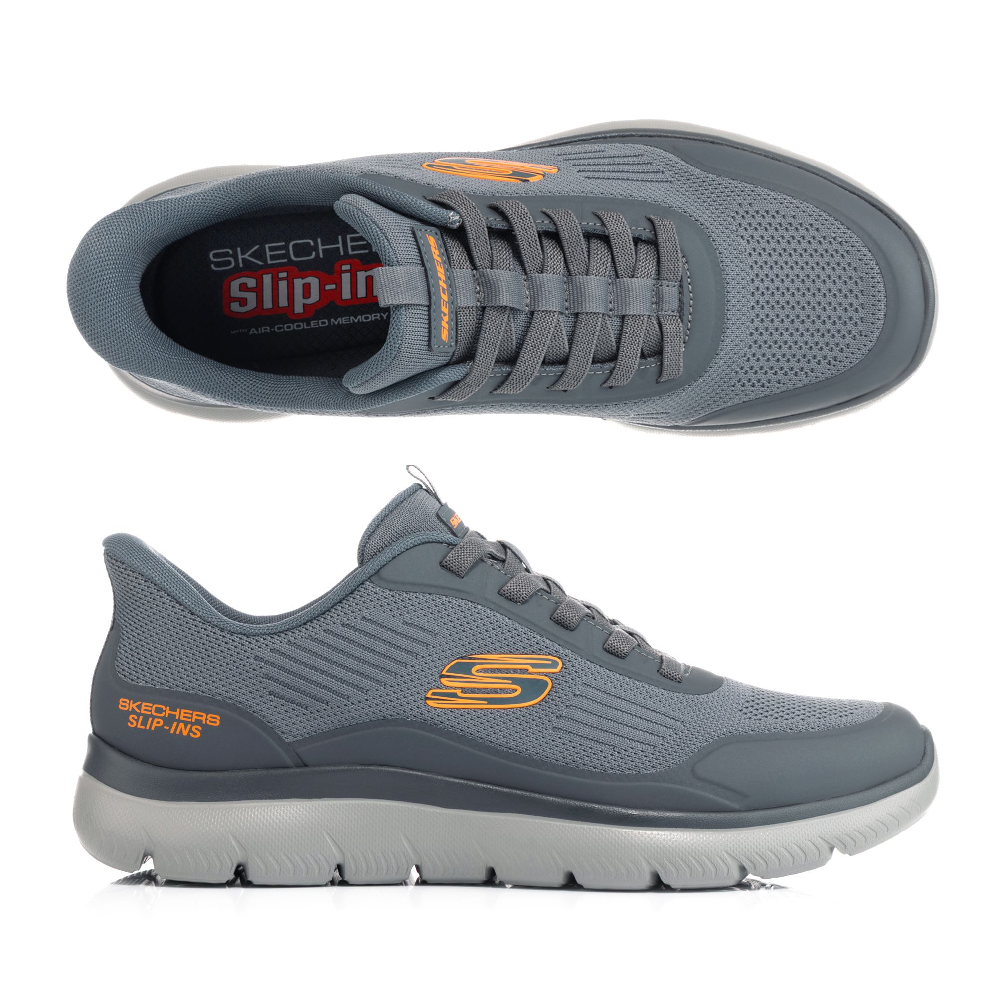 SKECHERS Herren-Slipper Summits-Leyter Materialmix Hands Free Slip-Ins®