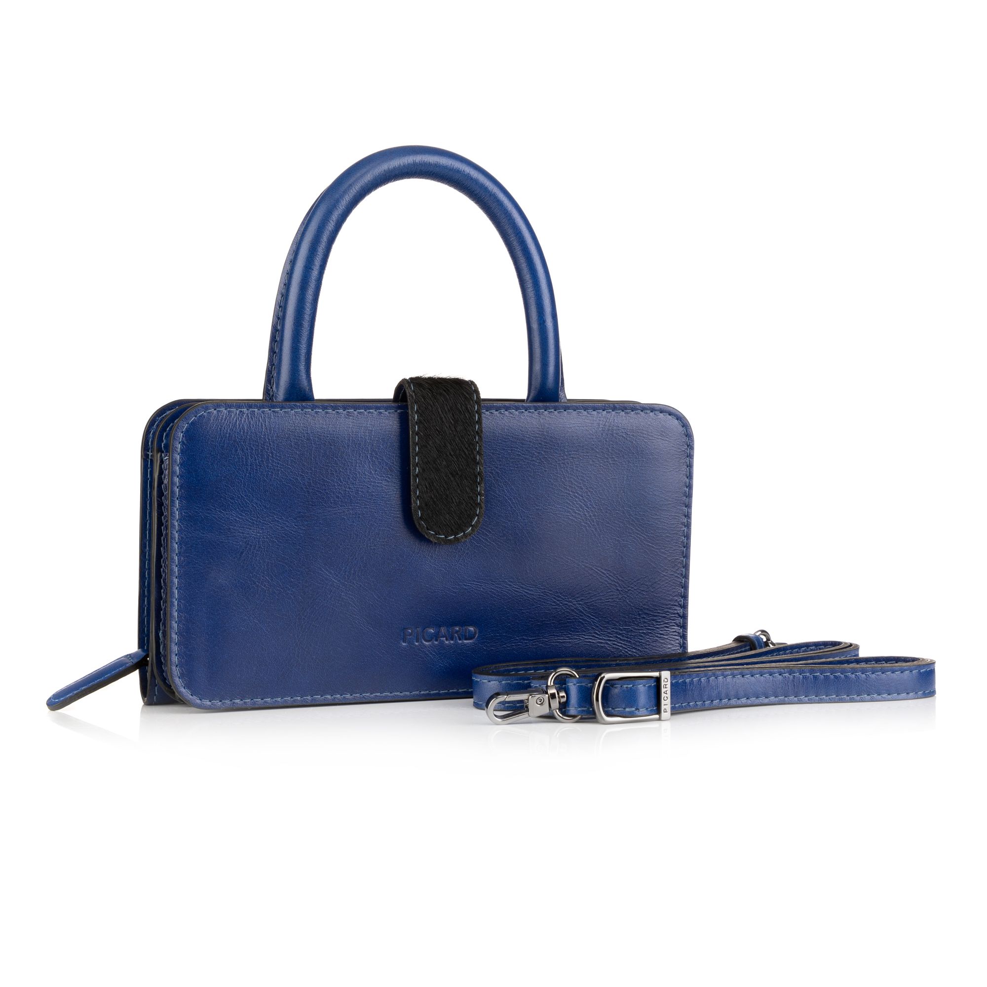 PICARD® Mini-Handytasche echt Leder Frontfach Kartenfächer