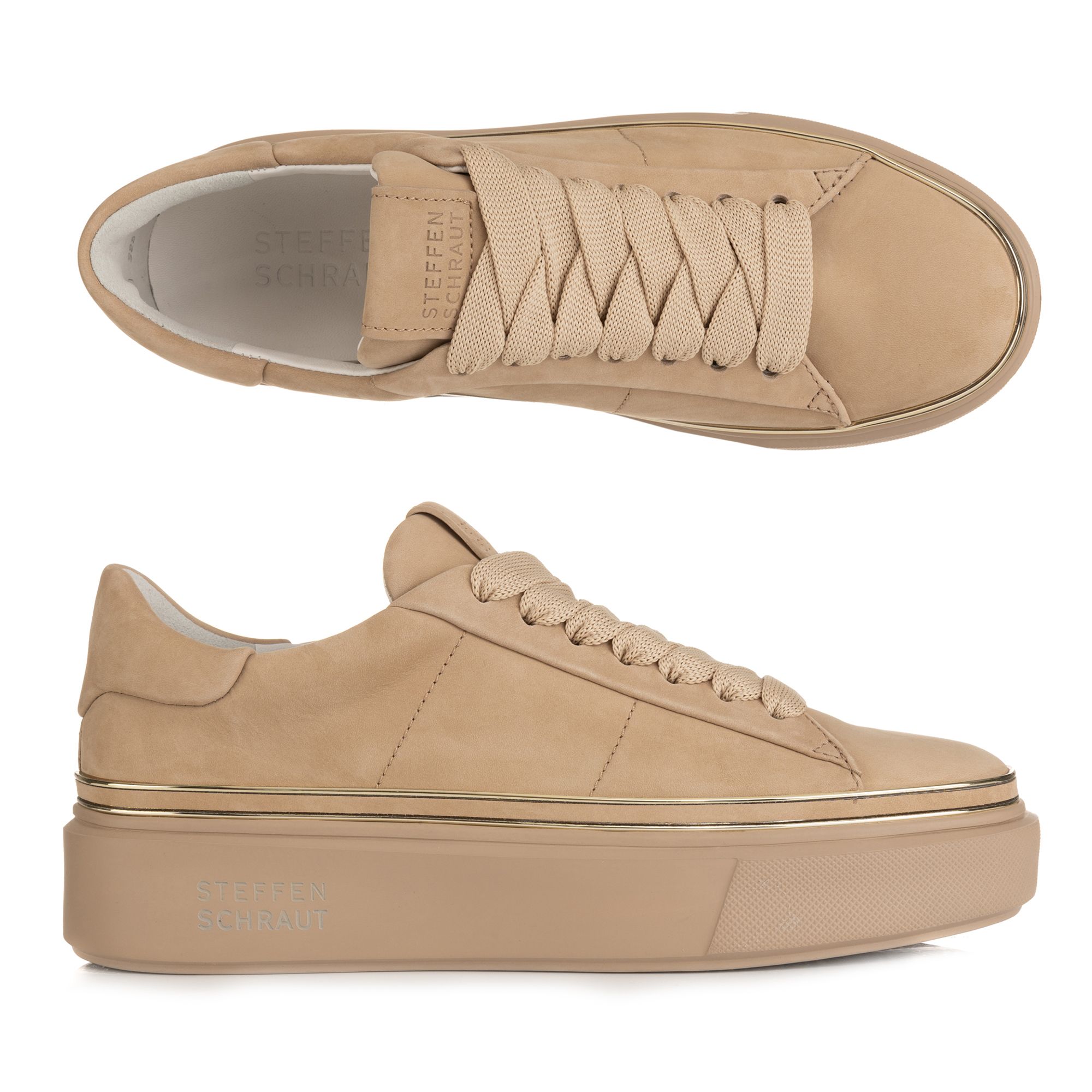 STEFFEN SCHRAUT by Kennel & Schmenger Damen-Sneaker echt Leder Logo-Details