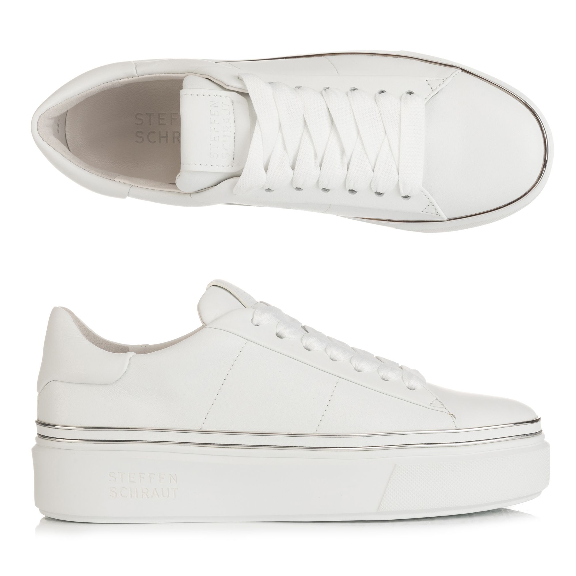 STEFFEN SCHRAUT by Kennel & Schmenger Damen-Sneaker echt Leder Logo-Details