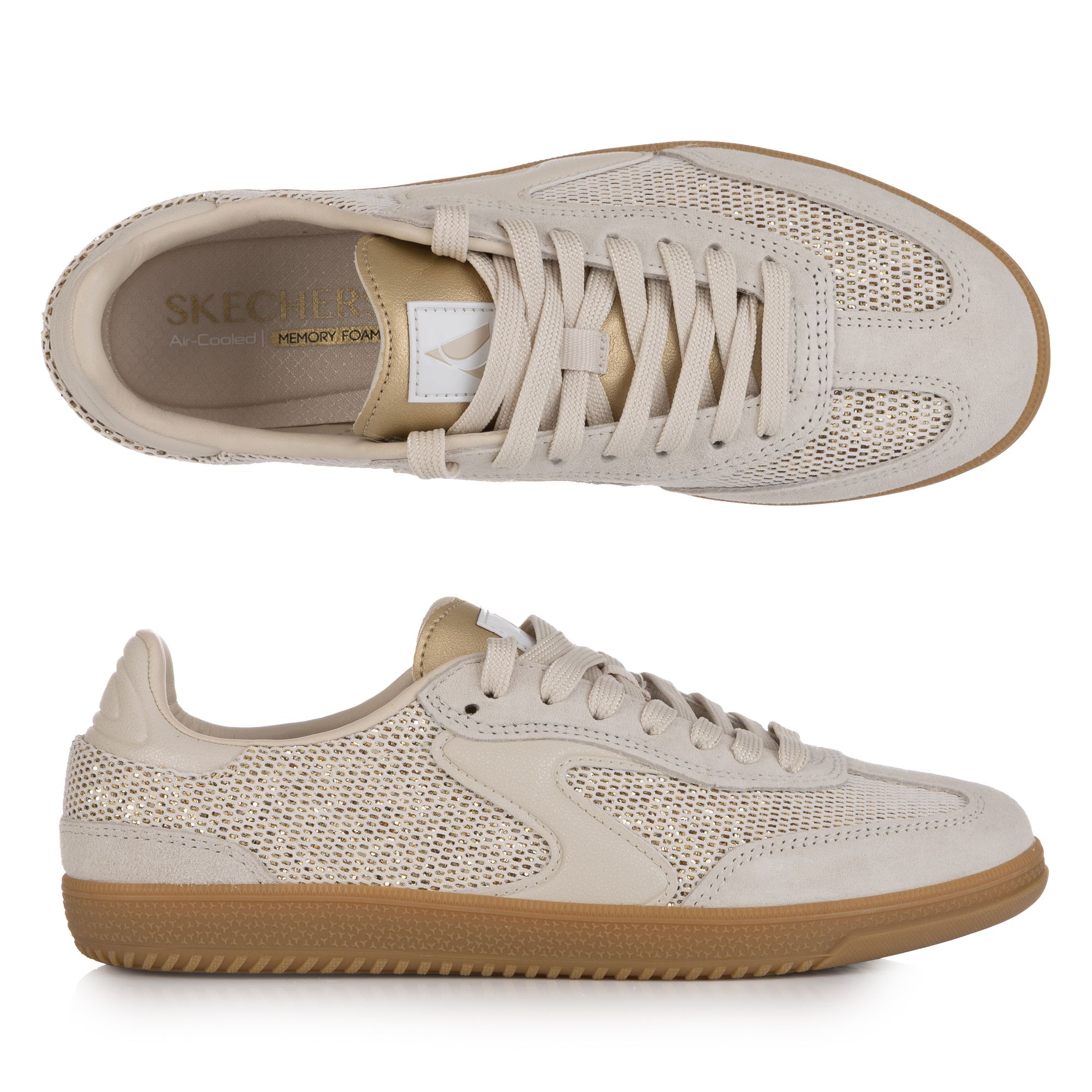 SKECHERS Damen-Sneaker Hotshot Materialmix Memory Foam