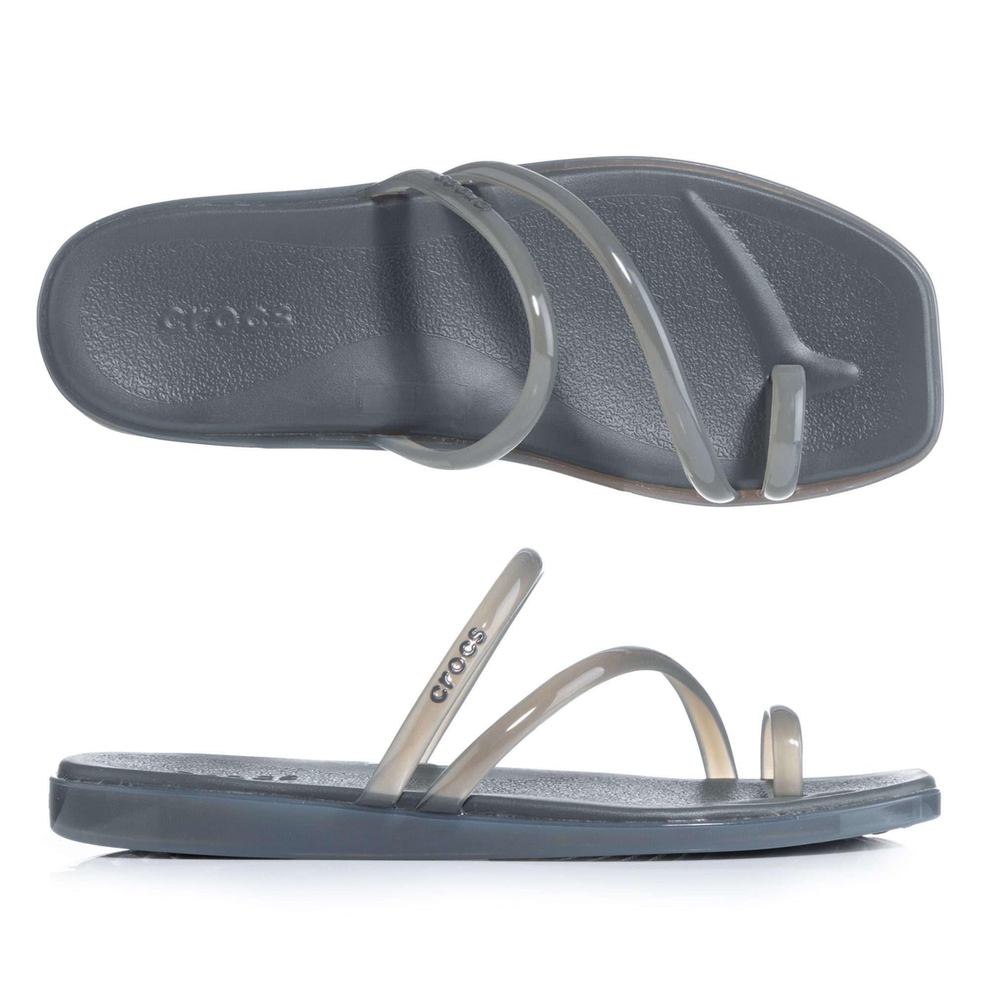 CROCS™ Damen-Pantolette Miami Jelly Zehentrenner Croslite™-Fußbett