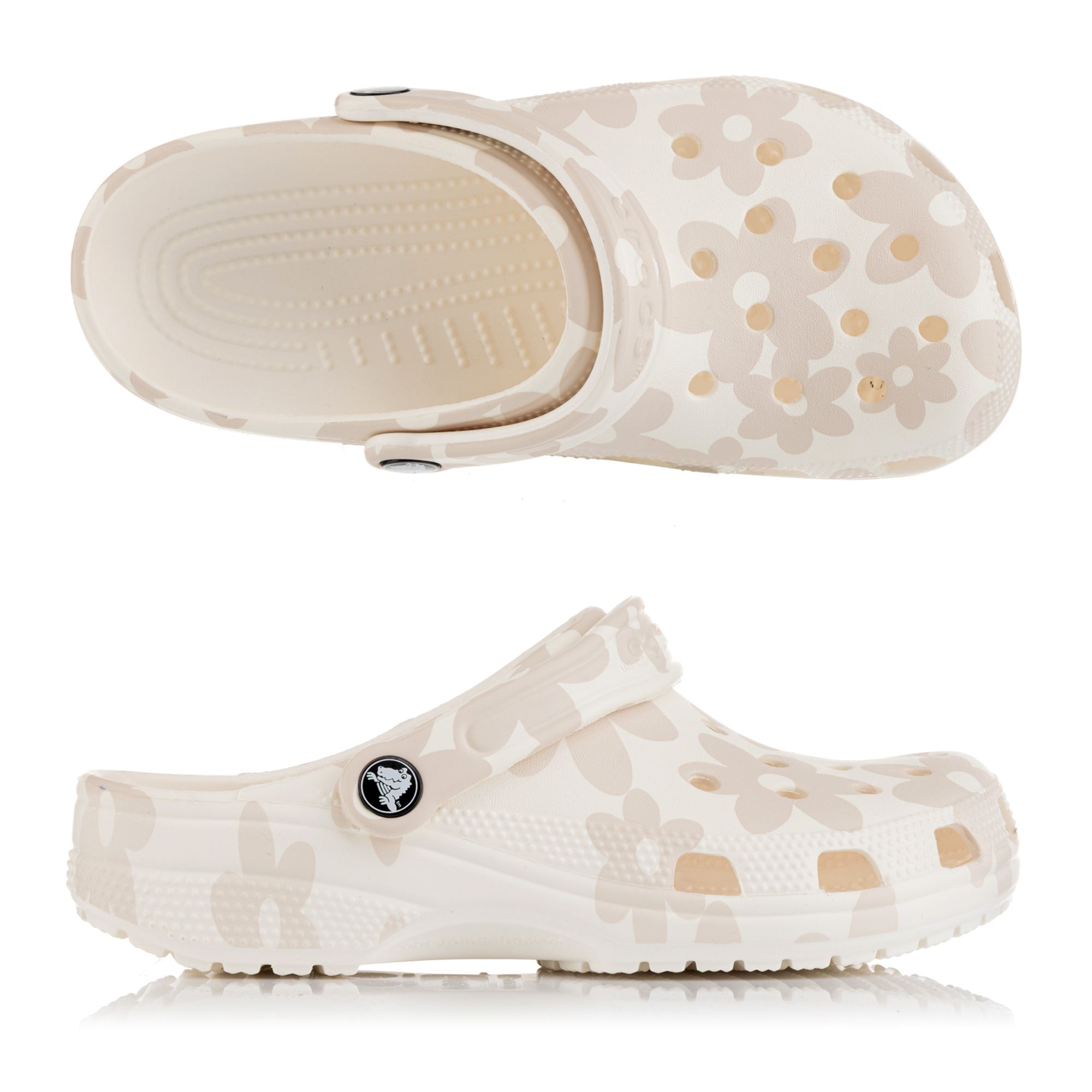 CROCS™ Damen-Cloq Classic Pop Petals ultraleicht Blumendetails