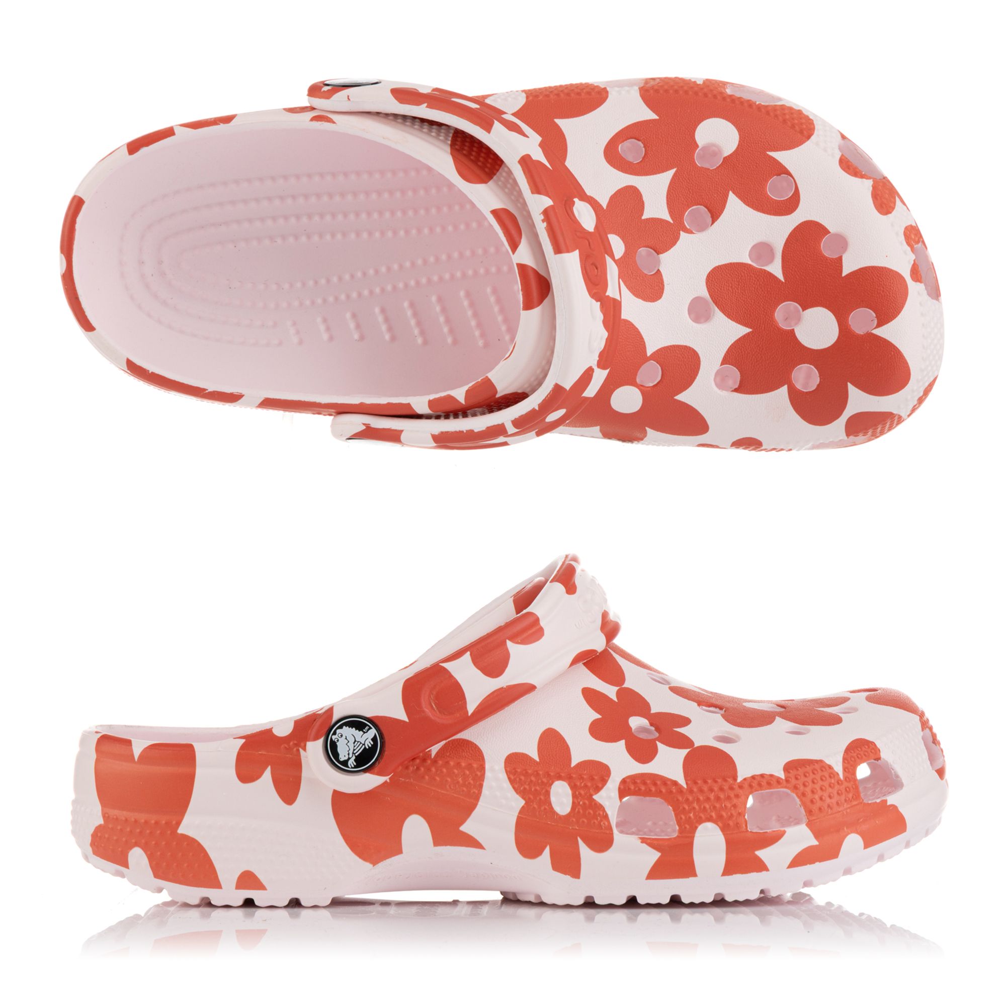 CROCS™ Damen-Cloq Classic Pop Petals ultraleicht Blumendetails