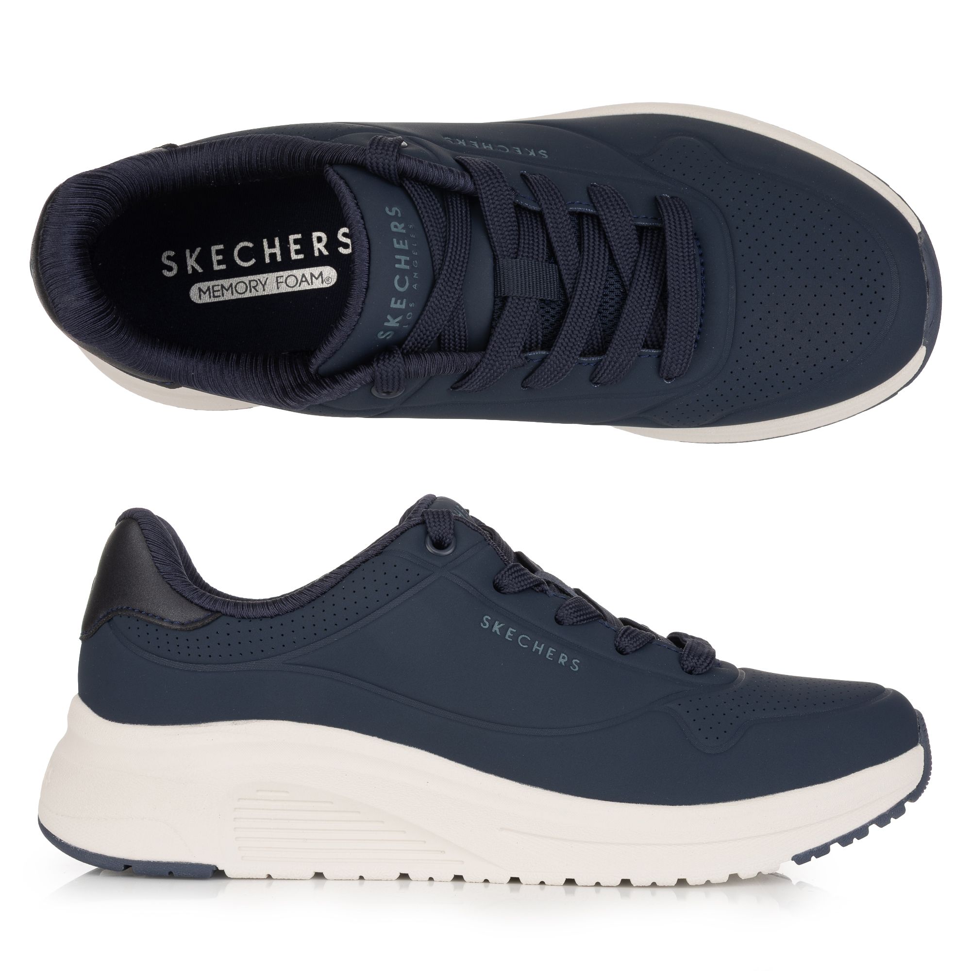 SKECHERS Damen-Sneaker Uno Lite 2.0 Materialmix Memory Foam