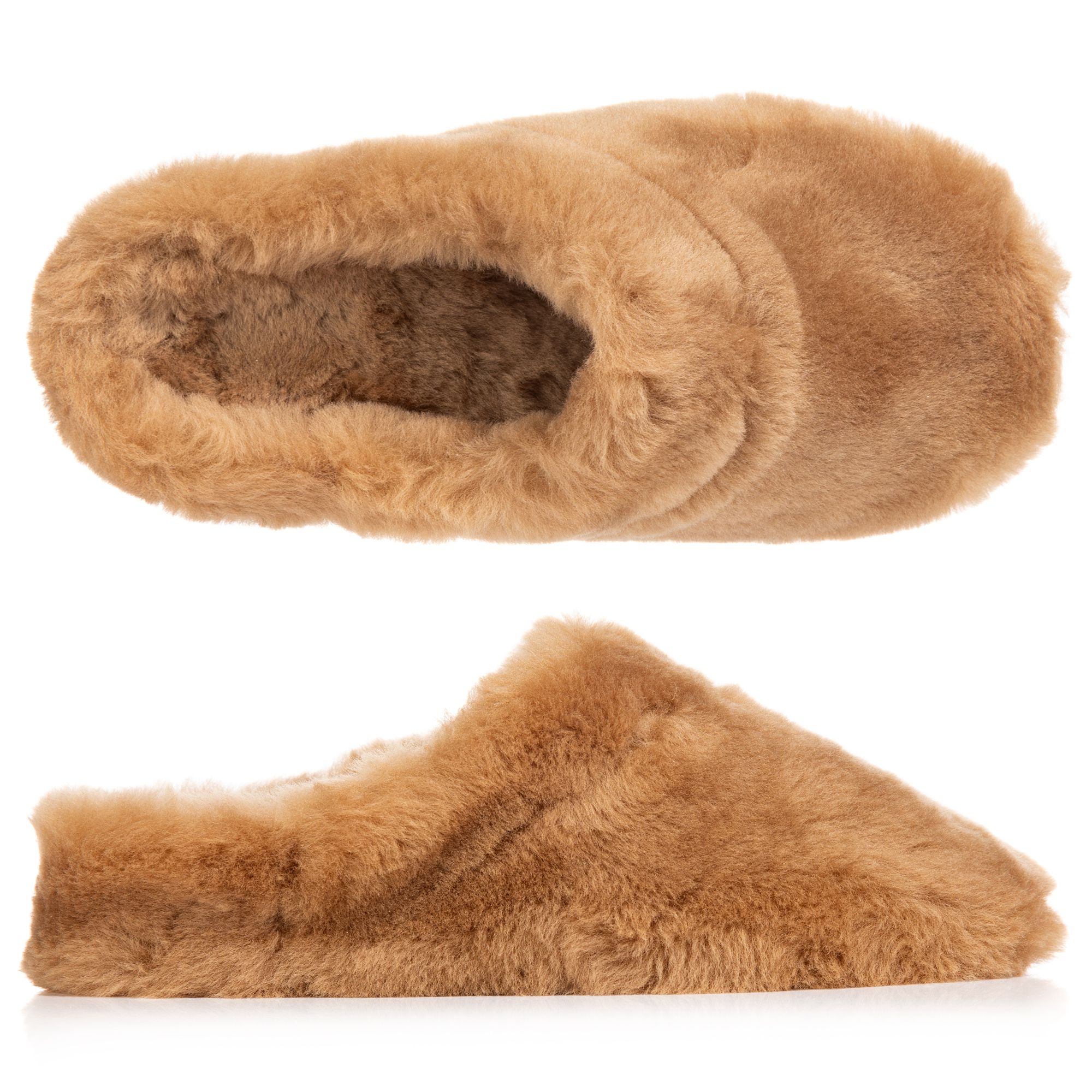 VITAFORM Damen-Hausschuh Lammfell Gummisohle