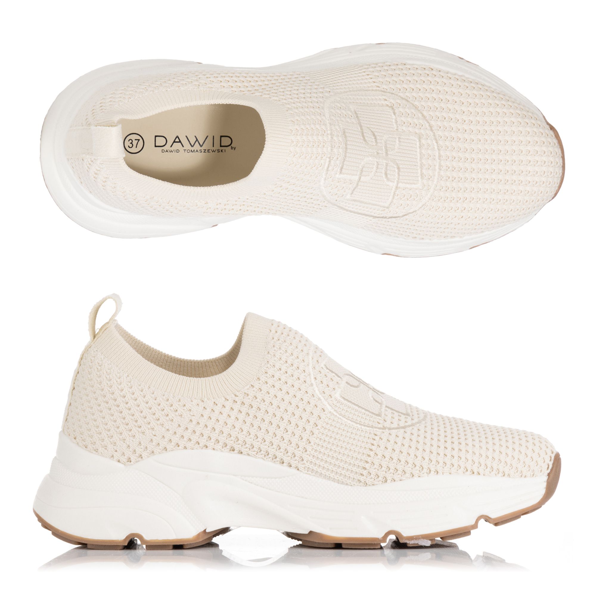 DAWID by Dawid Tomaszewski Damen-Sneaker Mesh-Material Dawid Logo
