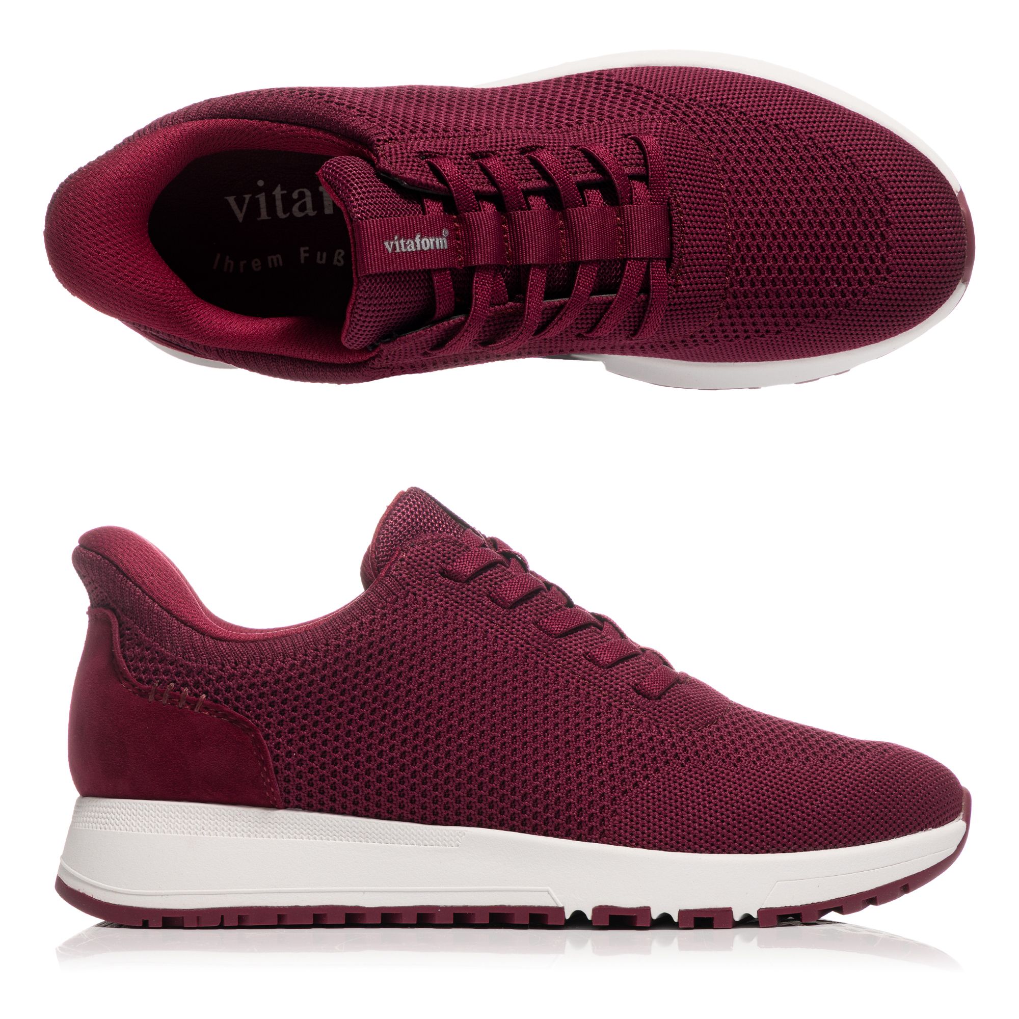 VITAFORM Damen-Sneaker Textilstretch Bungeeschnürung Komforteinstieg