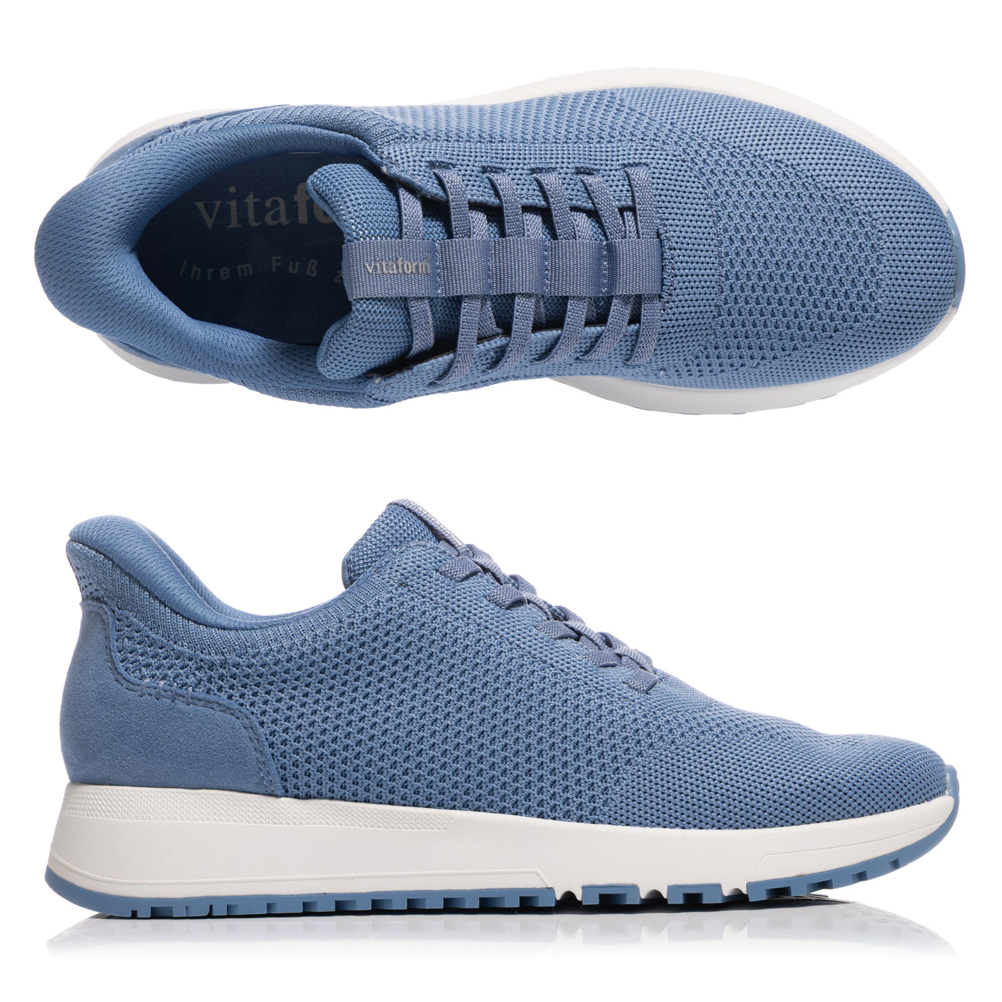 VITAFORM Damen-Sneaker Textilstretch Bungeeschnürung Komforteinstieg