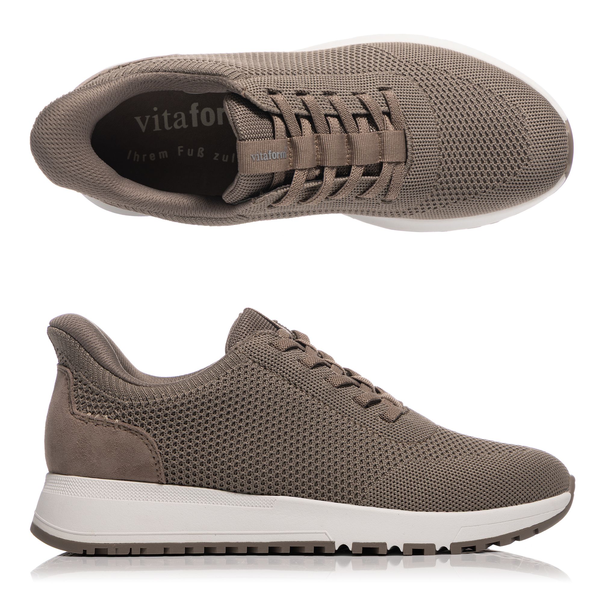 VITAFORM Damen-Sneaker Textilstretch Bungeeschnürung Komforteinstieg