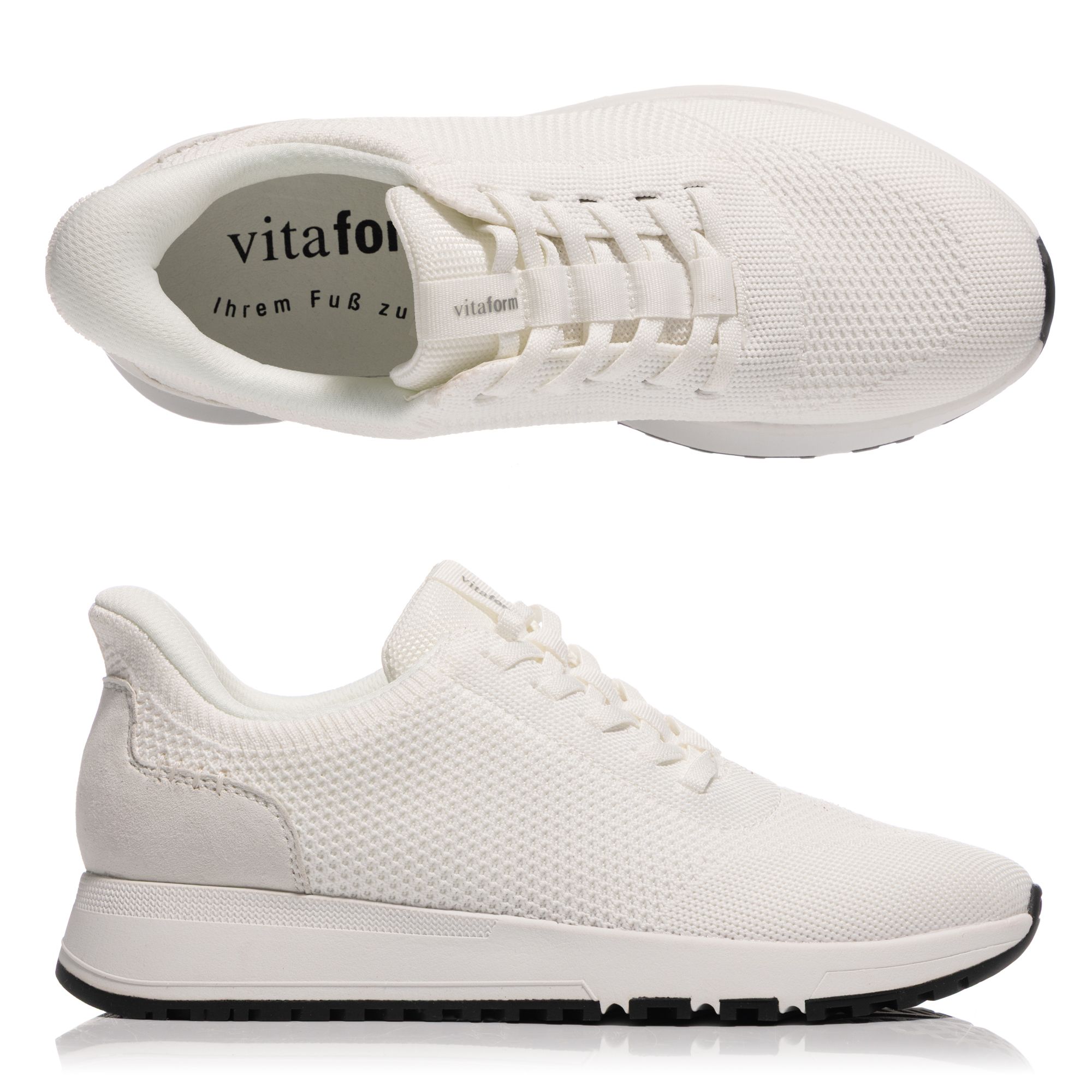 VITAFORM Damen-Sneaker Textilstretch Bungeeschnürung Komforteinstieg