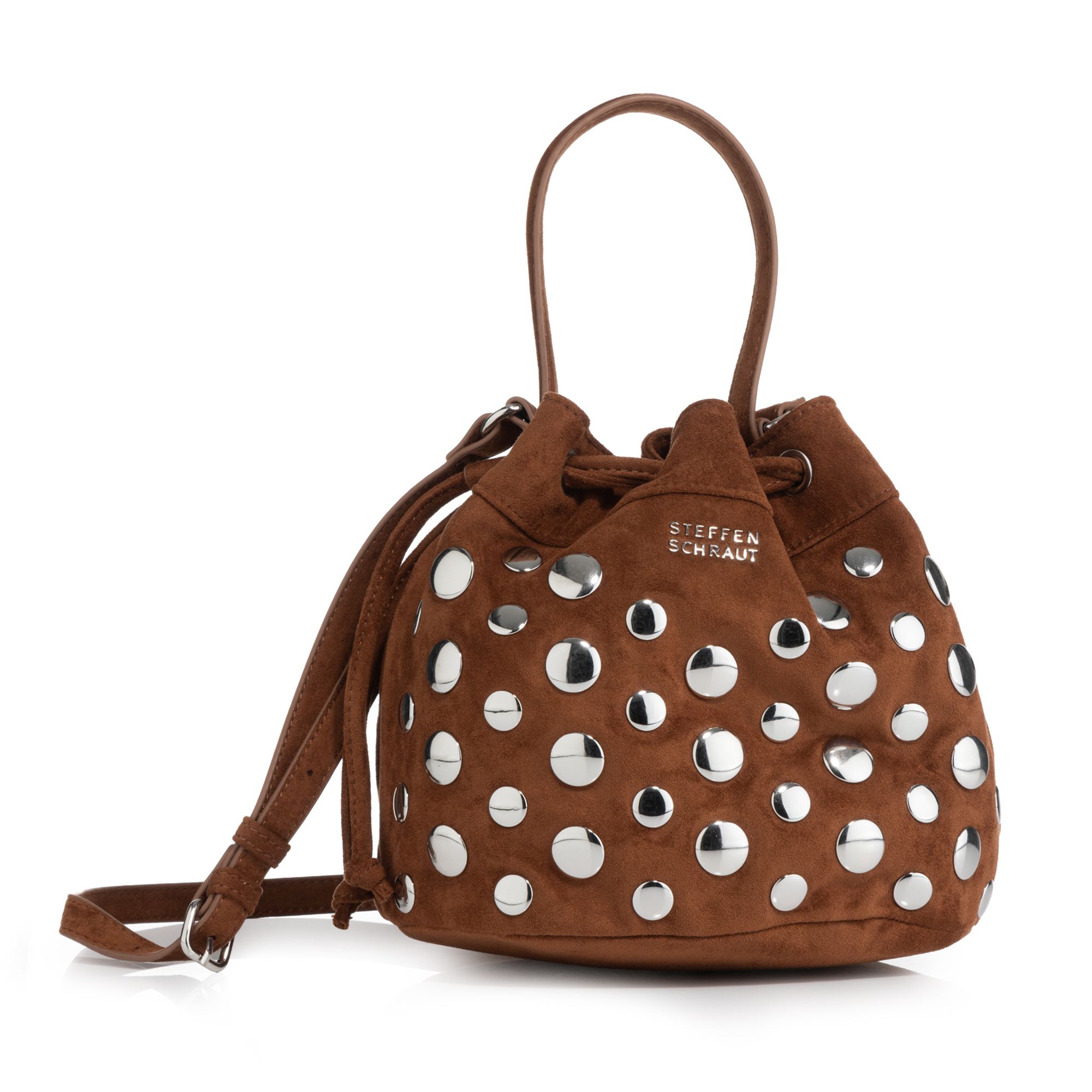 STEFFEN SCHRAUT Beuteltasche Nietenbesatz div. Fächer verst. Schulterriemen