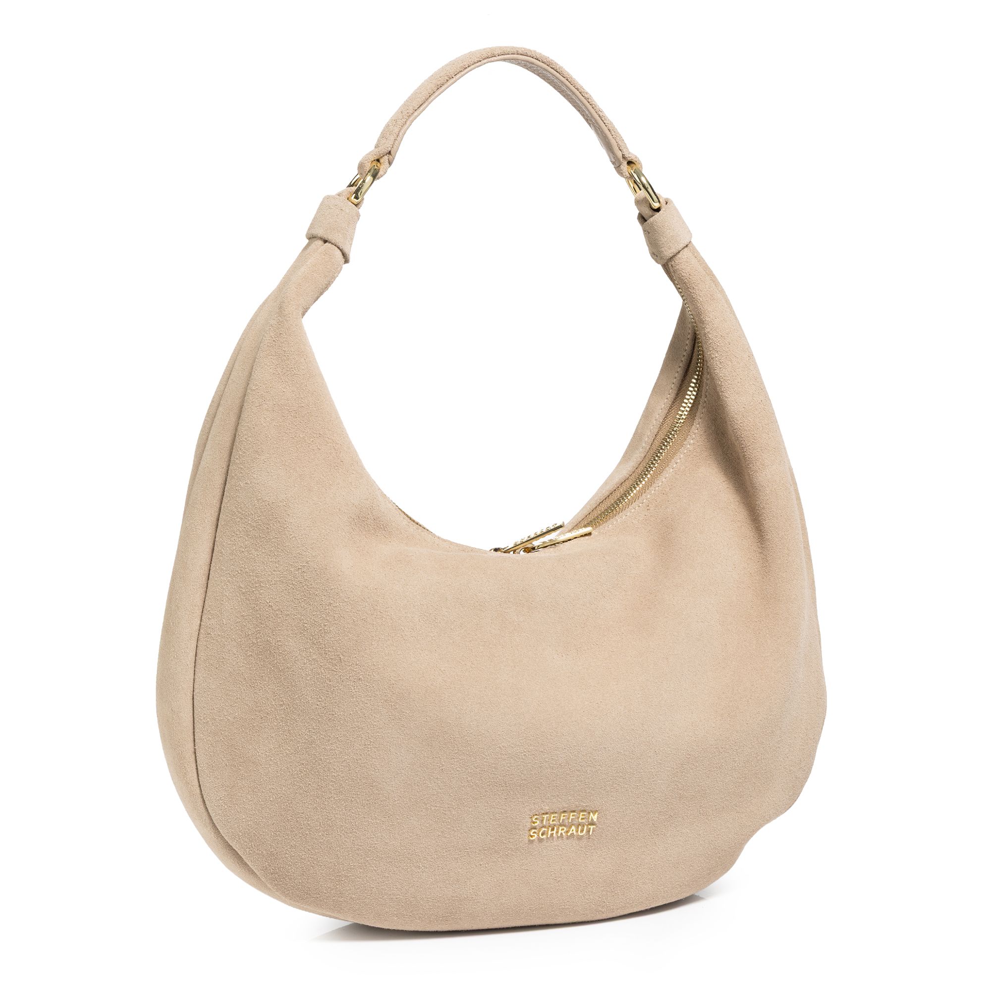 STEFFEN SCHRAUT by Abro Beuteltasche echtes Veloursleder 2-Wege-Zipper