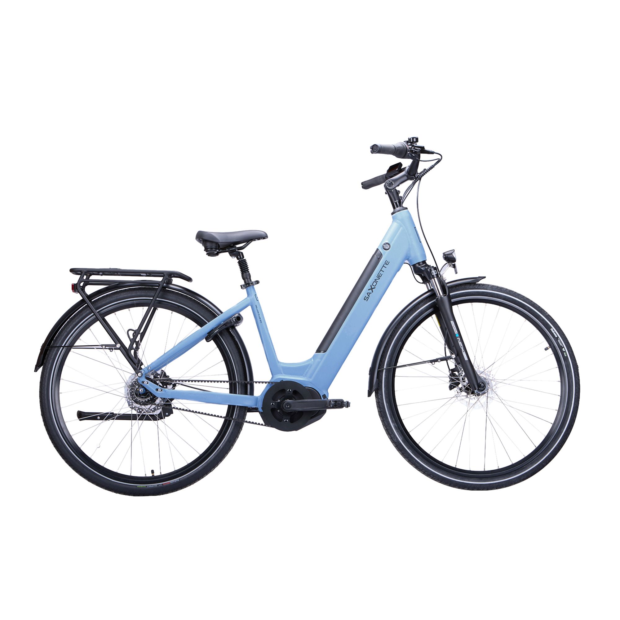 SAXONETTE 28" City E-Bike Deluxe Plus 3.0, 60Nm Shimano, 7 Gänge bis 130km Reichweite