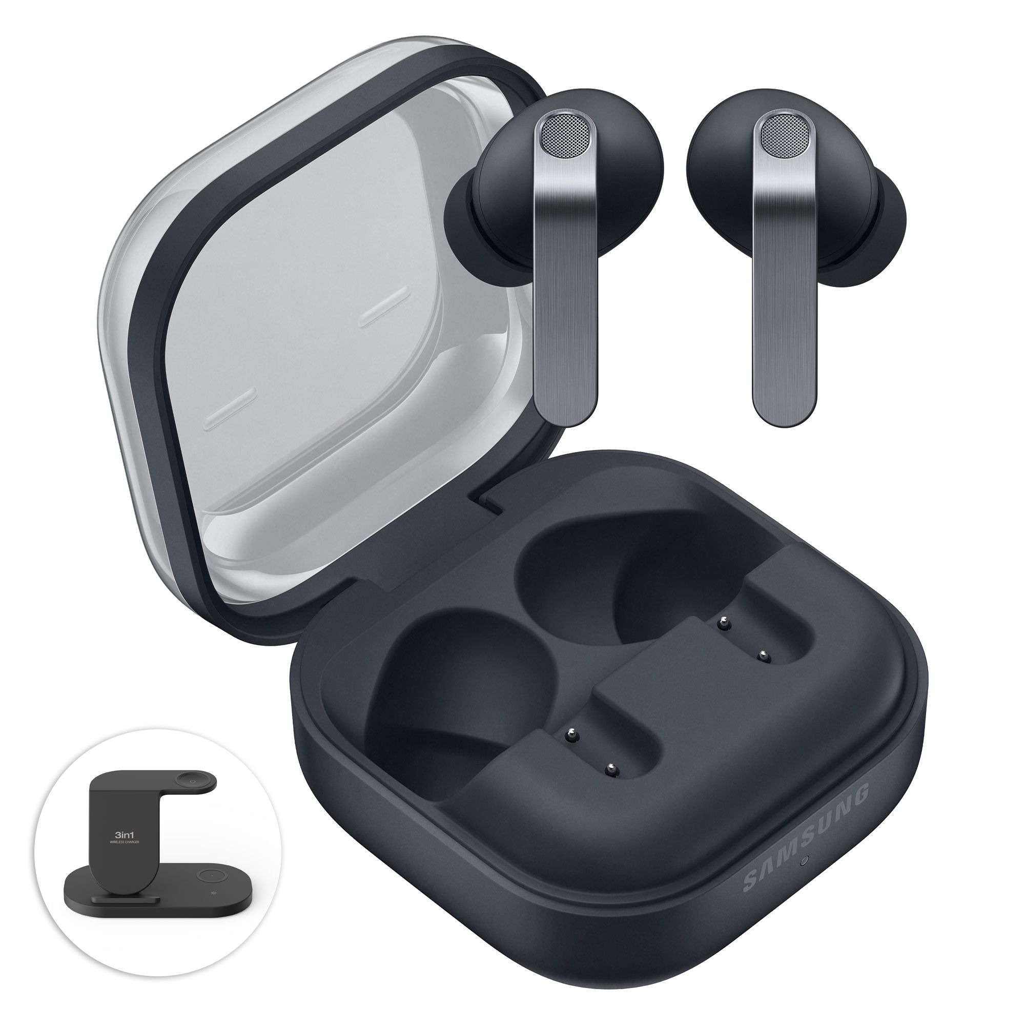 SAMSUNG Galaxy Buds4 Pro In-Ear Kopfhörer bis zu 7h Laufzeit inkl 3in1 Ladestation