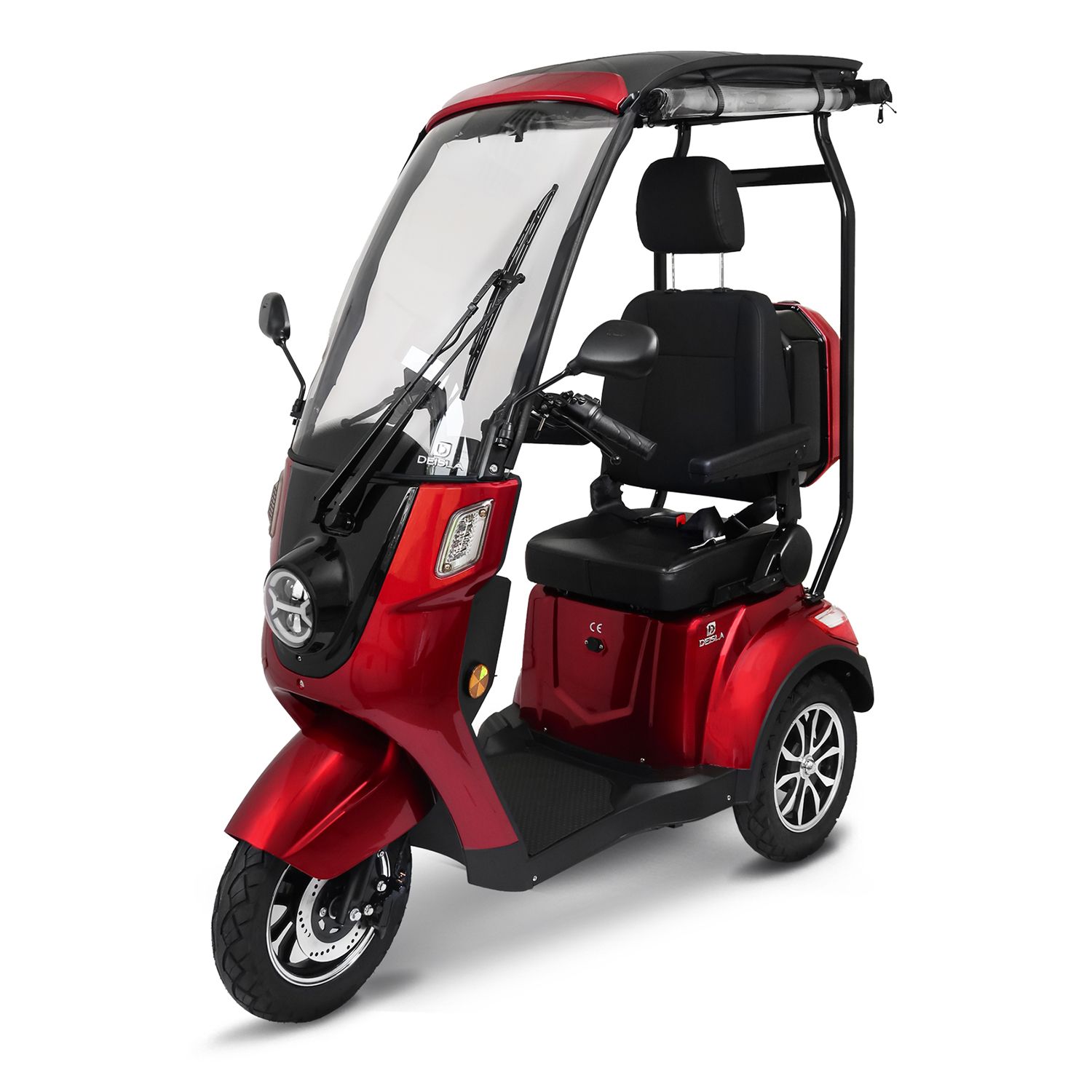 LIBREMO Trike E-Mobil 3-Rad 15km/h integriertes Dach mit Wetterschutz bis 70km Reichweite