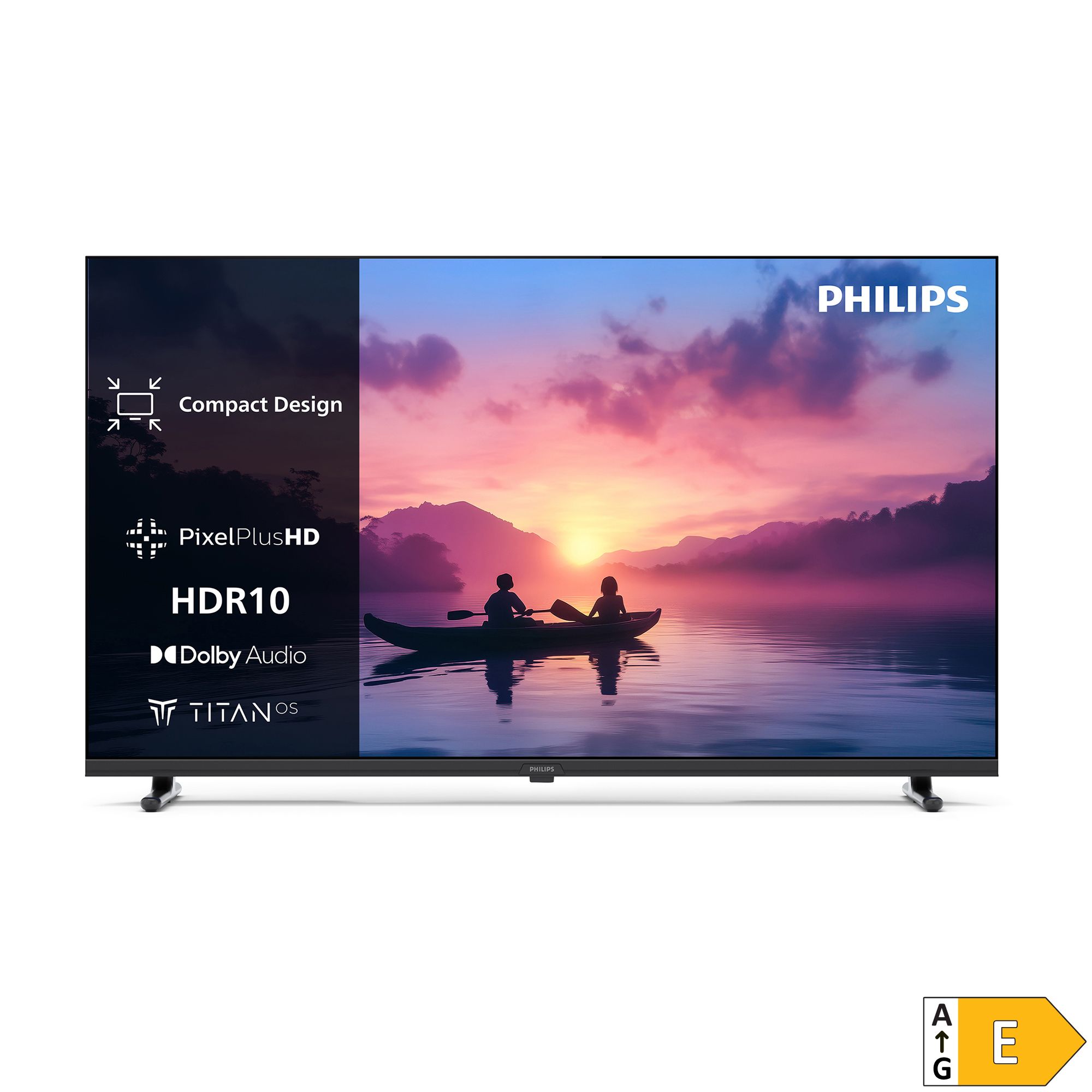 PHILIPS 24"/60cm LED Smart-TV HD-Ready Dolby Audio Sprachassistenten, Energieeffizienzklasse E