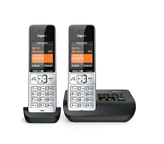 GIGASET DECT-Telefon-Duo bis zu 320h Standby Anrufbeantworter Made in Germany