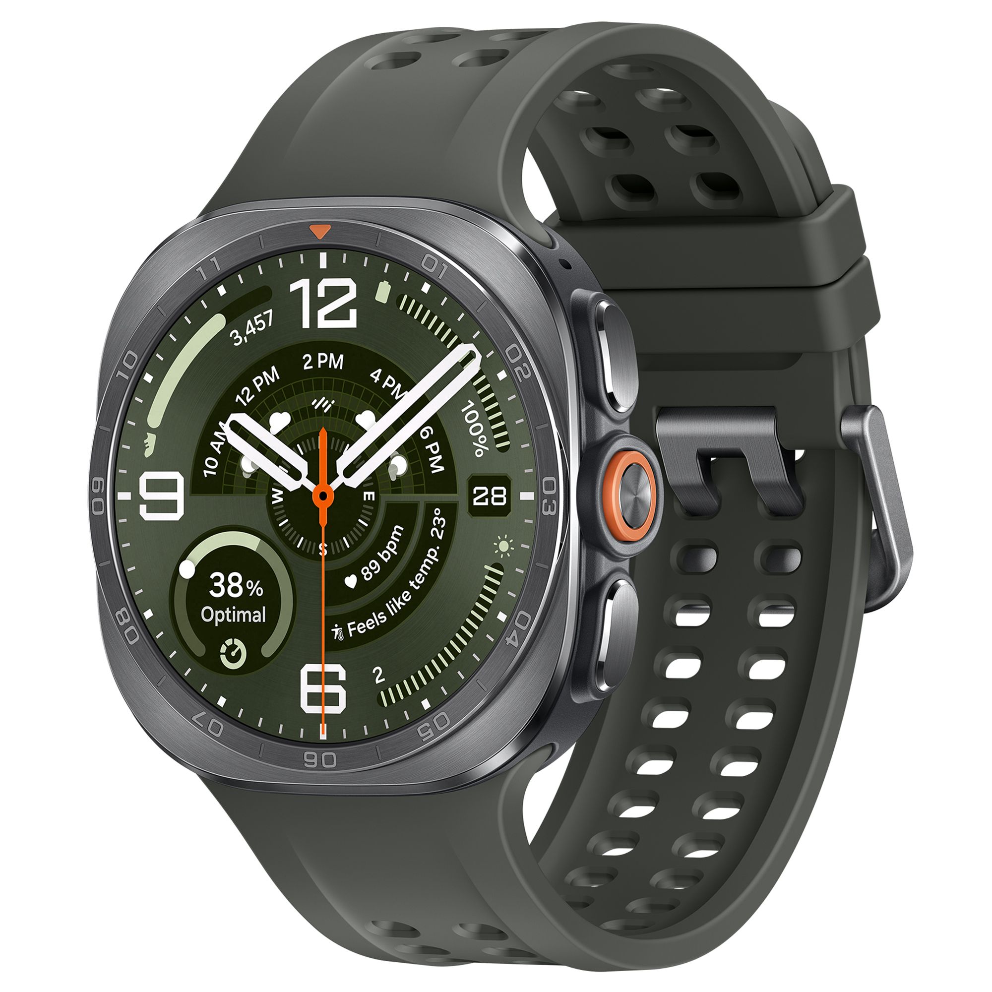 SAMSUNG Galaxy Watch Ultra2 Smartwatch, Galaxy AI Gesundheitstracker 100&-Strap-Gutschein