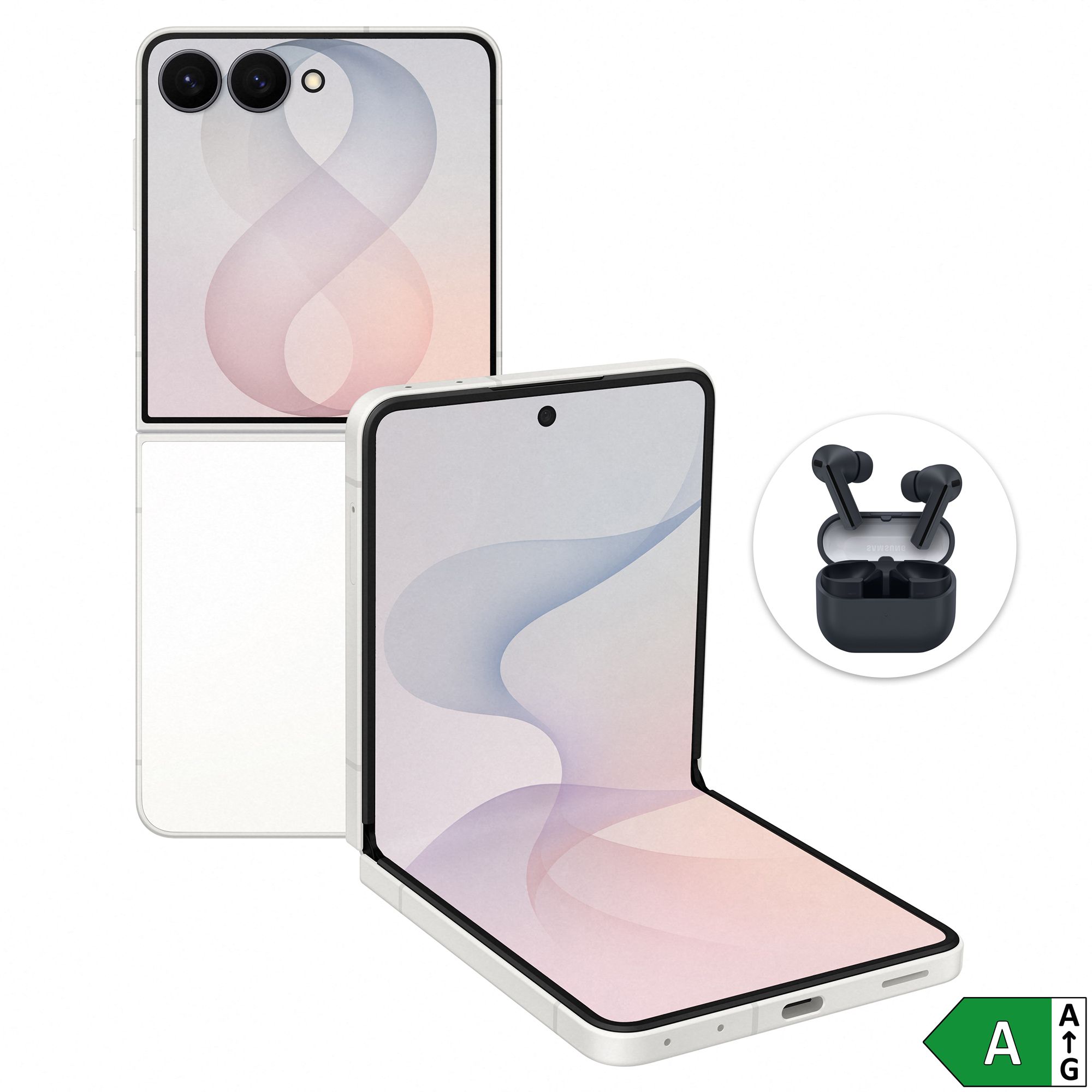 SAMSUNG Galaxy Z Flip8 Smartphone, klappbar 256GB, Android 17 inkl. Galaxy Buds FE, Energieeffizienzklasse A