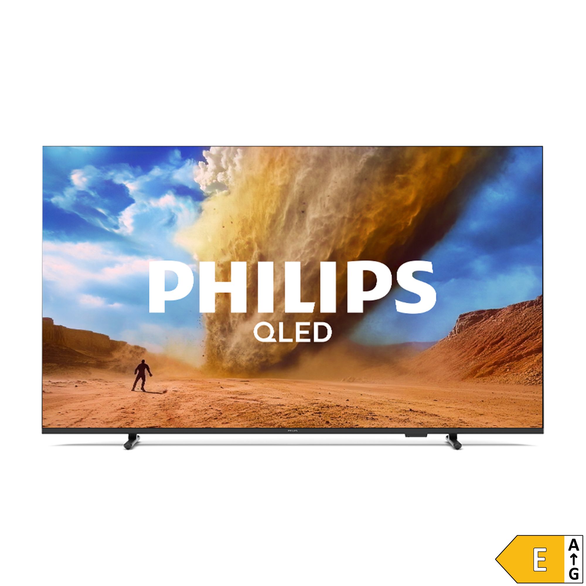 PHILIPS 65"/164 cm QLED 4K Ultra HD Smart-TV Ambilight, EEK E Smart Home kompatibel, Energieeffizienzklasse E