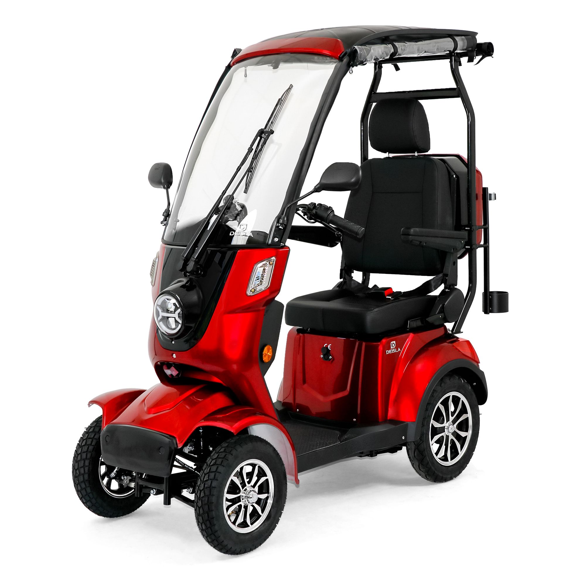 LIBREMO Quad E-Mobil 4-Rad 25km/h integriertes Dach mit Wetterschutz bis 55km Reichweite