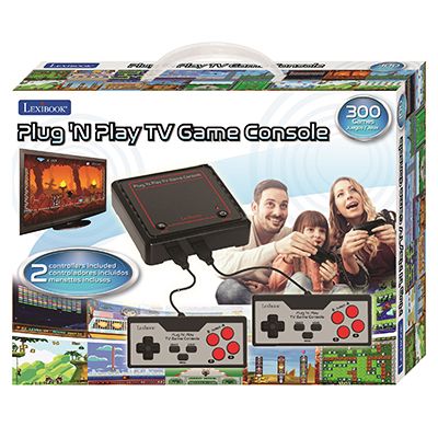 LEXIBOOK Spielkonsole 300 Retro Spiele 2 Controller ab 3 Jahren - QVC.de