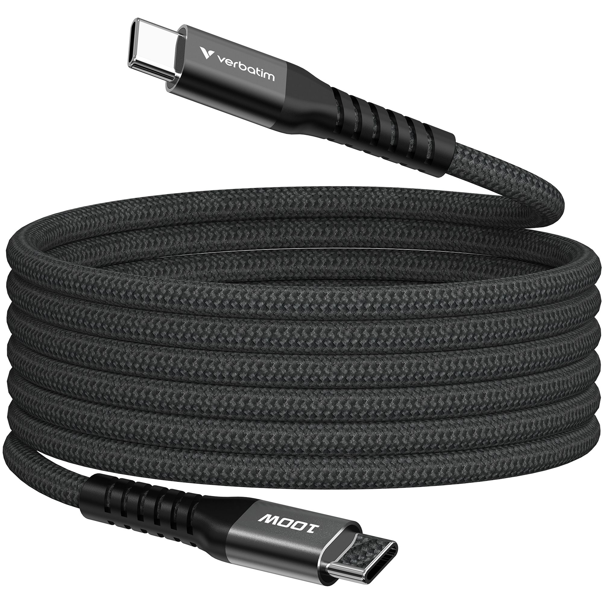 VERBATIM SYNC & Charge USB C zu USB C 100W 120cm, Magnetisch und Verwicklungsfrei