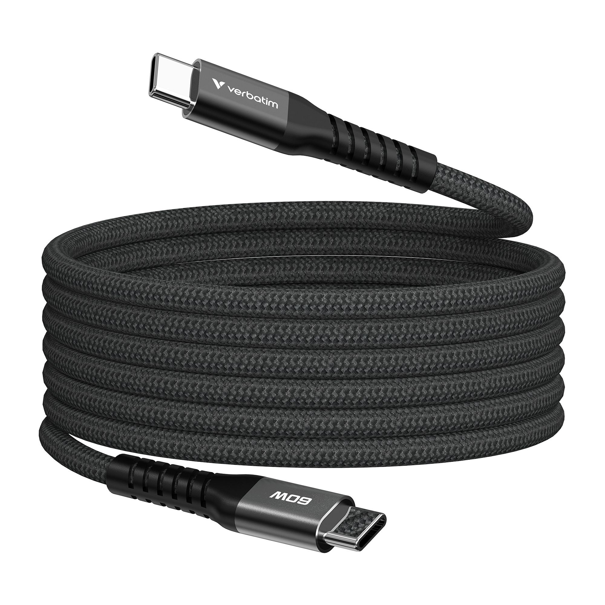 VERBATIM SYNC & Charge USB C zu USB C 60W 120cm, Magnetisch und Verwicklungsfrei