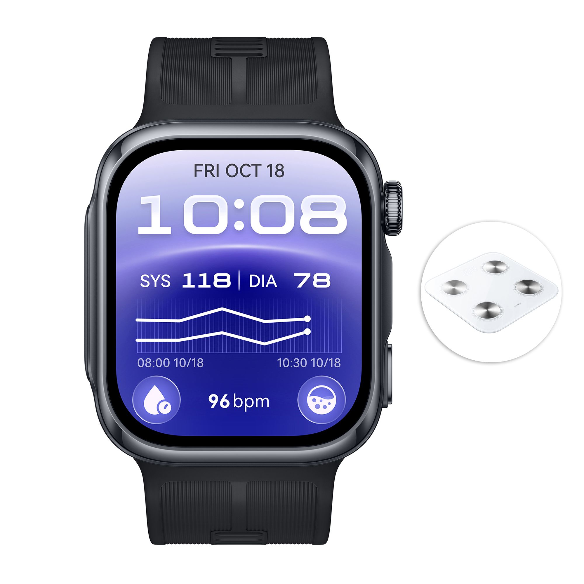 HUAWEI Watch D3 49mm Smartwatch Gesundheitsfunktionen inkl. Körperwaage & Armband