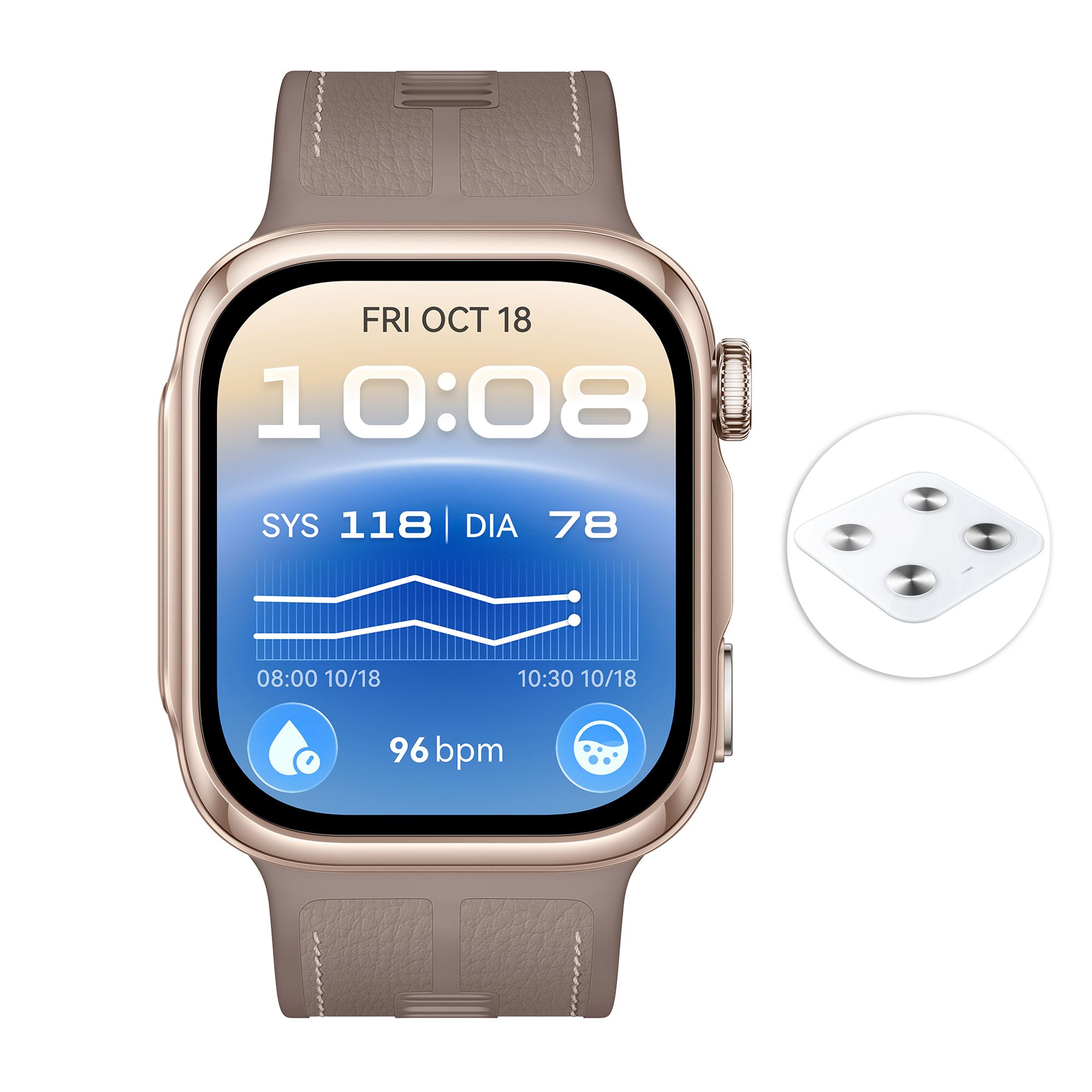 HUAWEI Watch D3 49mm Smartwatch Gesundheitsfunktionen inkl. Körperwaage & Armband