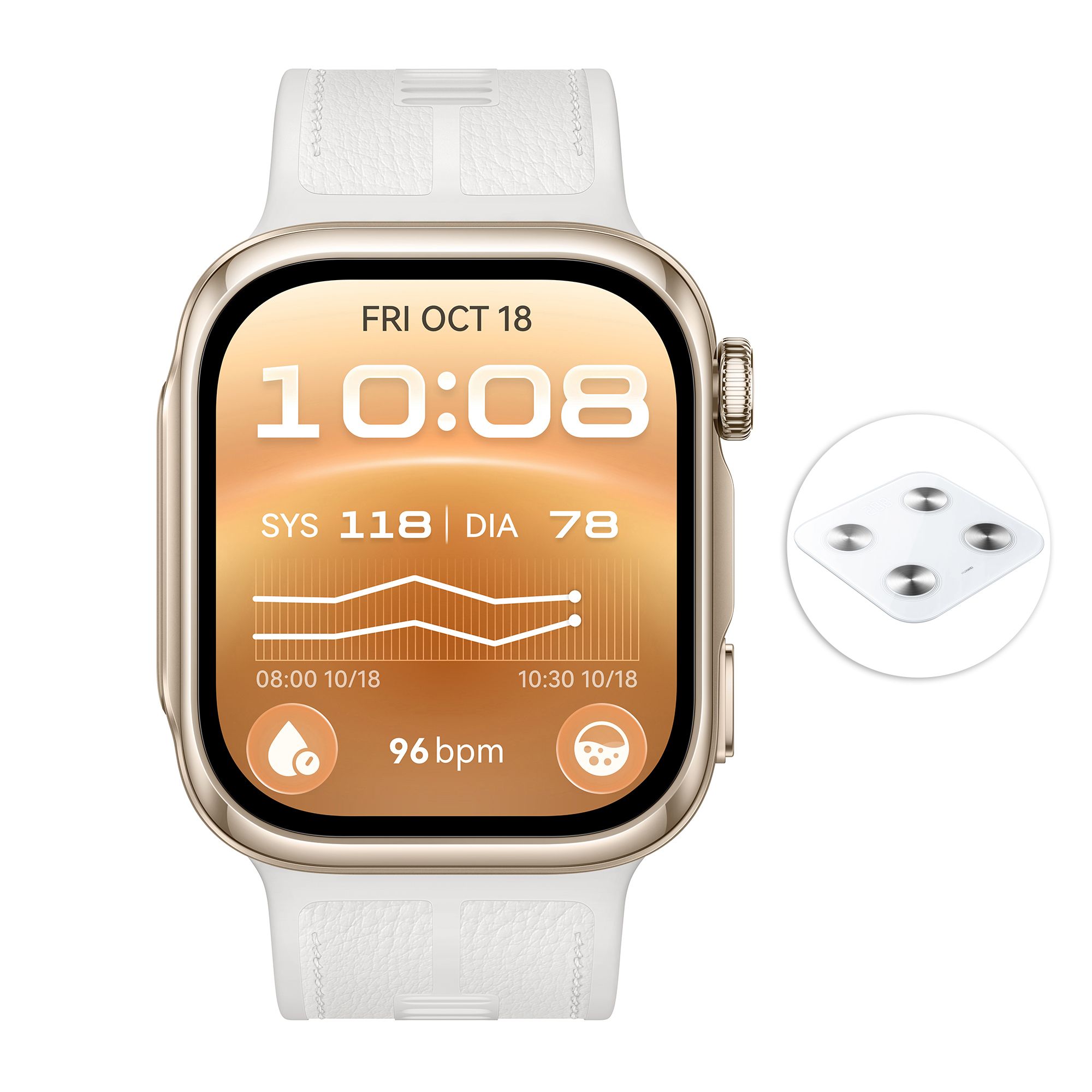 HUAWEI Watch D3 49mm Smartwatch Gesundheitsfunktionen inkl. Körperwaage & Armband