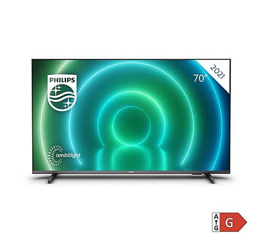 PHILIPS 70"/177cm Smart TV 3-seitiges Ambilight 4K Ultra HD, HDR 10+ Google Assistant