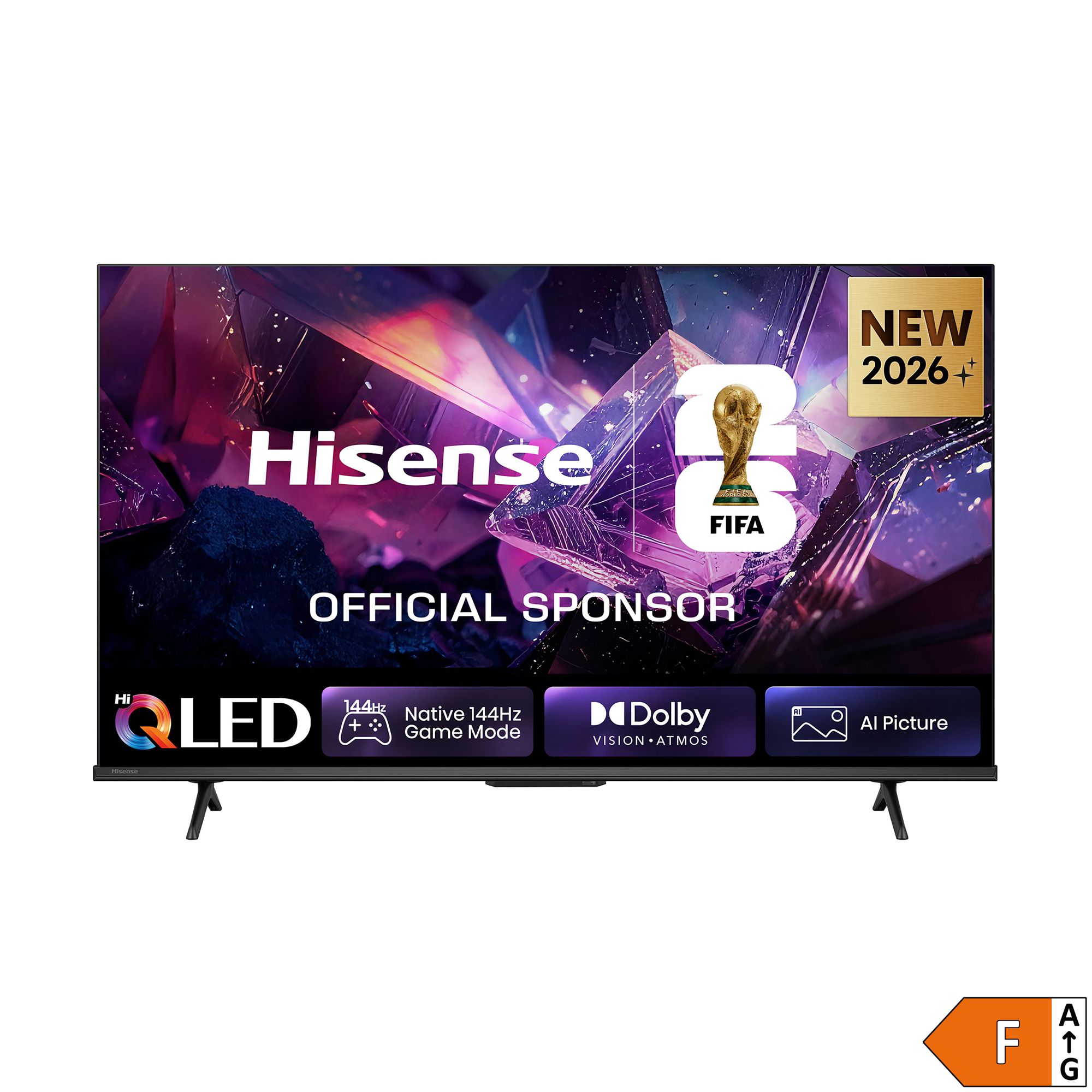 HISENSE 43"/108 cm E7S Pro QLED 4K Ultra HD Smart Home kompatibel Dolby Vision IQ, Energieeffizienzklasse F