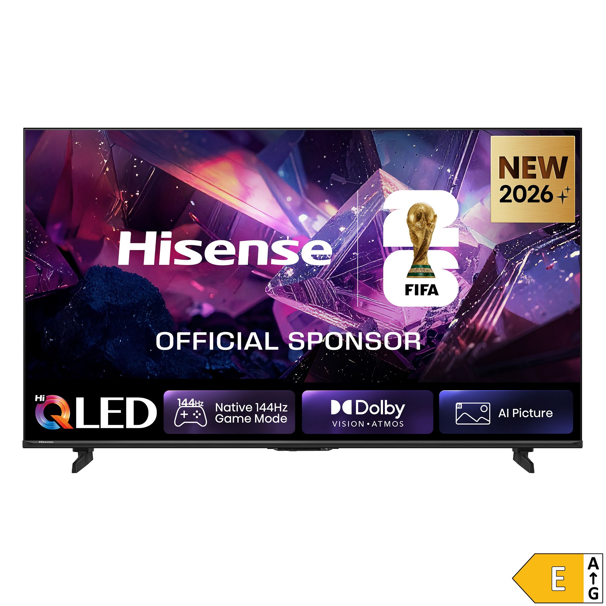 HISENSE 50"/126 cm E7S Pro QLED 4K Ultra HD Smart Home kompatibel Dolby Vision IQ, Energieeffizienzklasse E