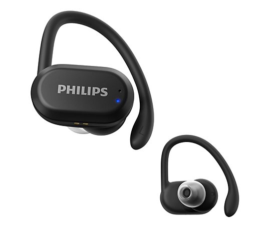 PHILIPS In Ear Kopfhörer True Wireless, IP57 abnehmbare Ohrbügel bis zu 24h Akku