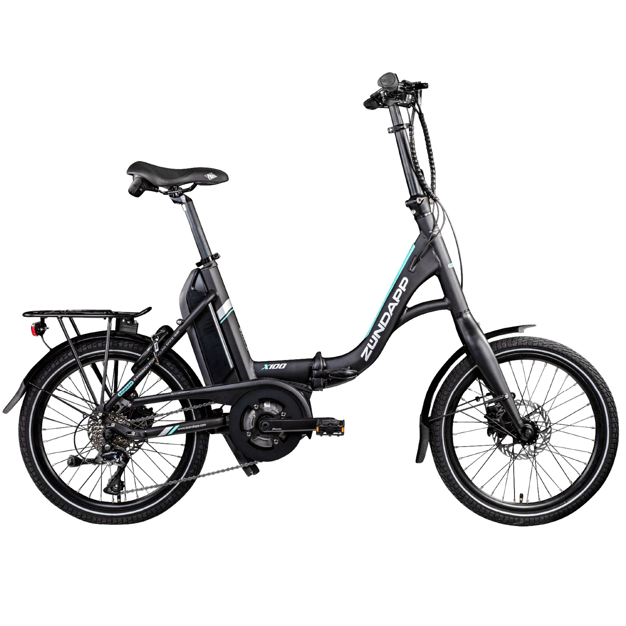 ZÜNDAPP 20" E-Bike faltbar Bosch Mittelmotor Rahmenakku, 9 Gänge bis 120km Reichweite