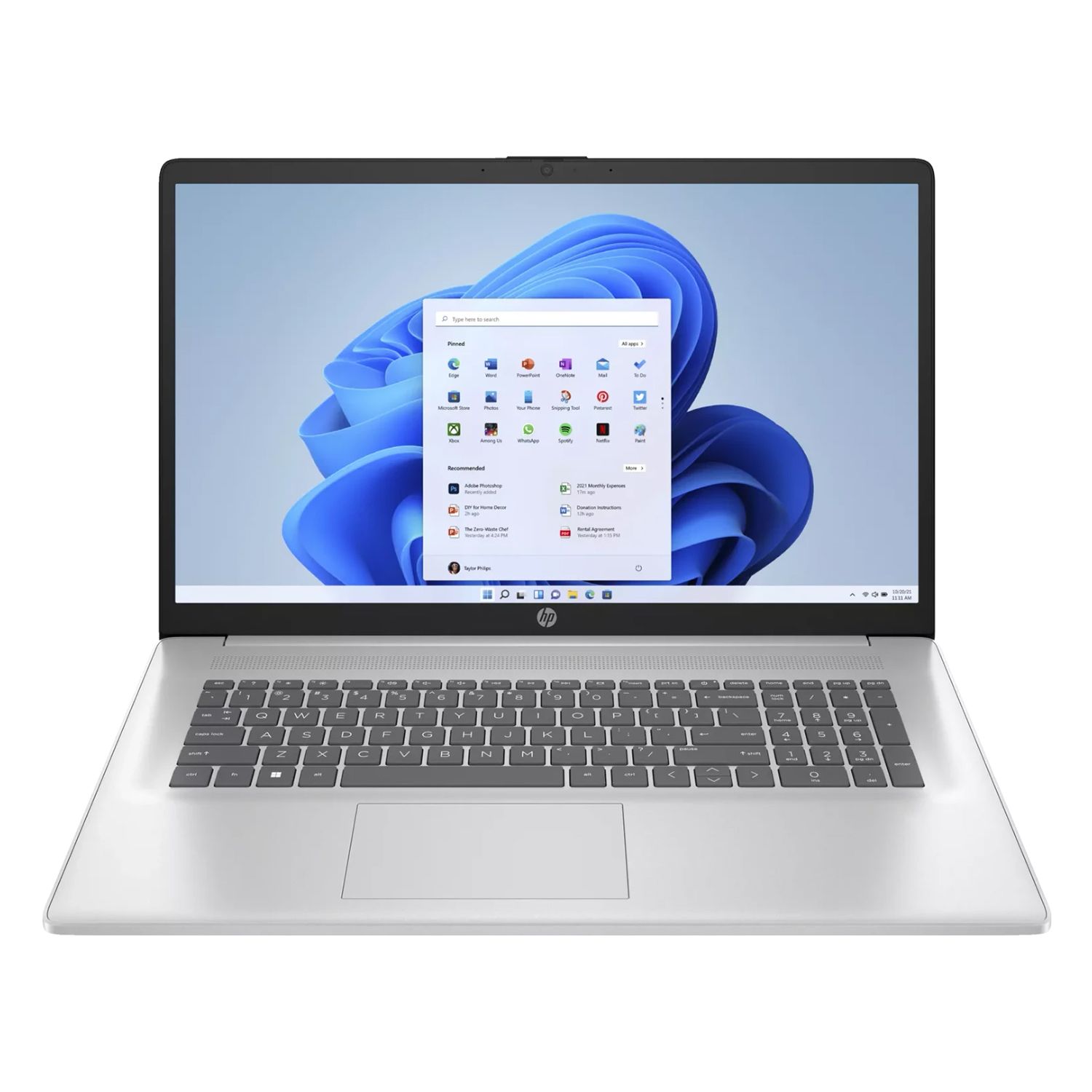 HP 17,3"/43,9cm Notebook Full HD 8GB RAM, 256GB SSD Windows 11 Pro