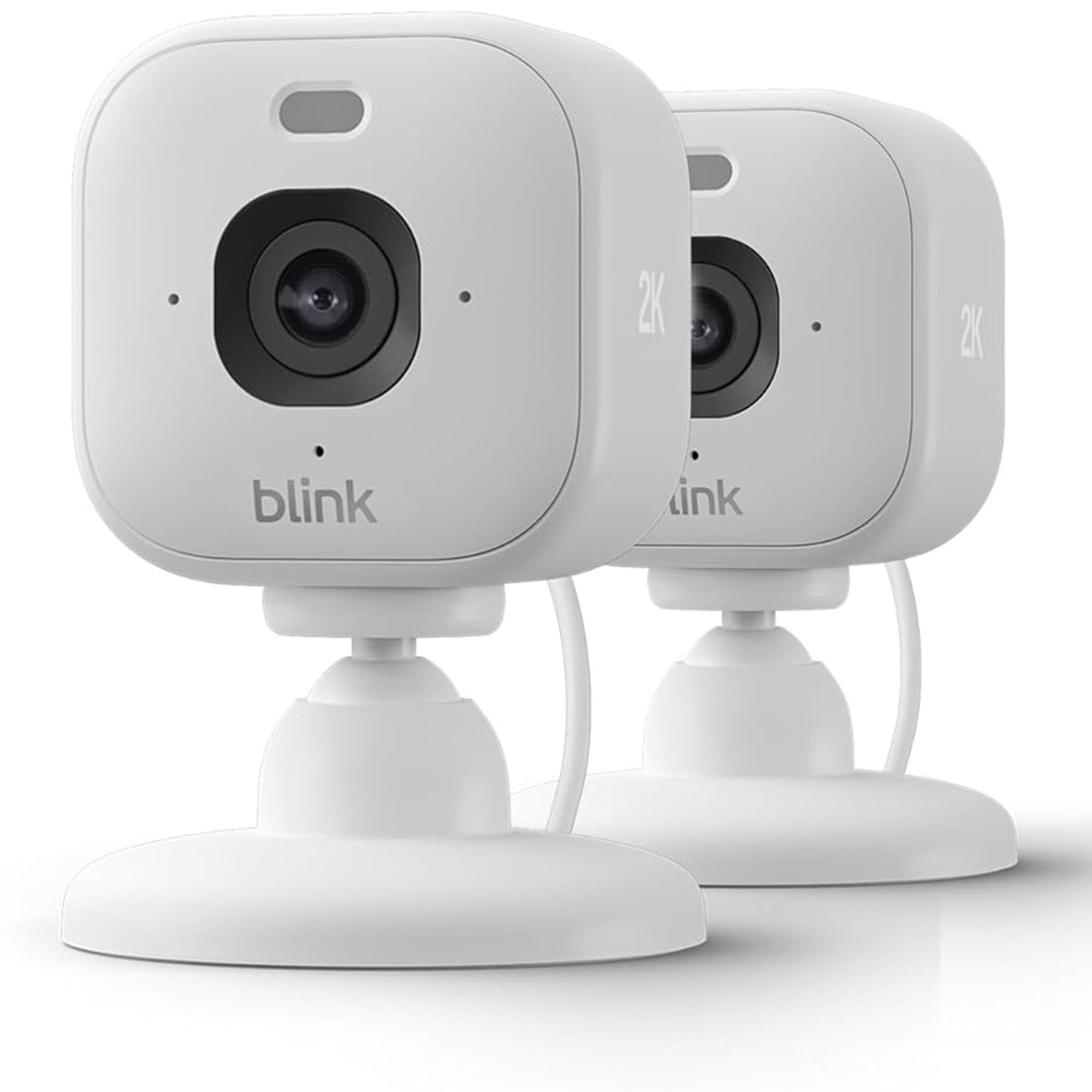 AMAZON Blink Mini 2K+ Sicherheitskamera 2 Pack schwarz/weiß 4-fach-Zoom