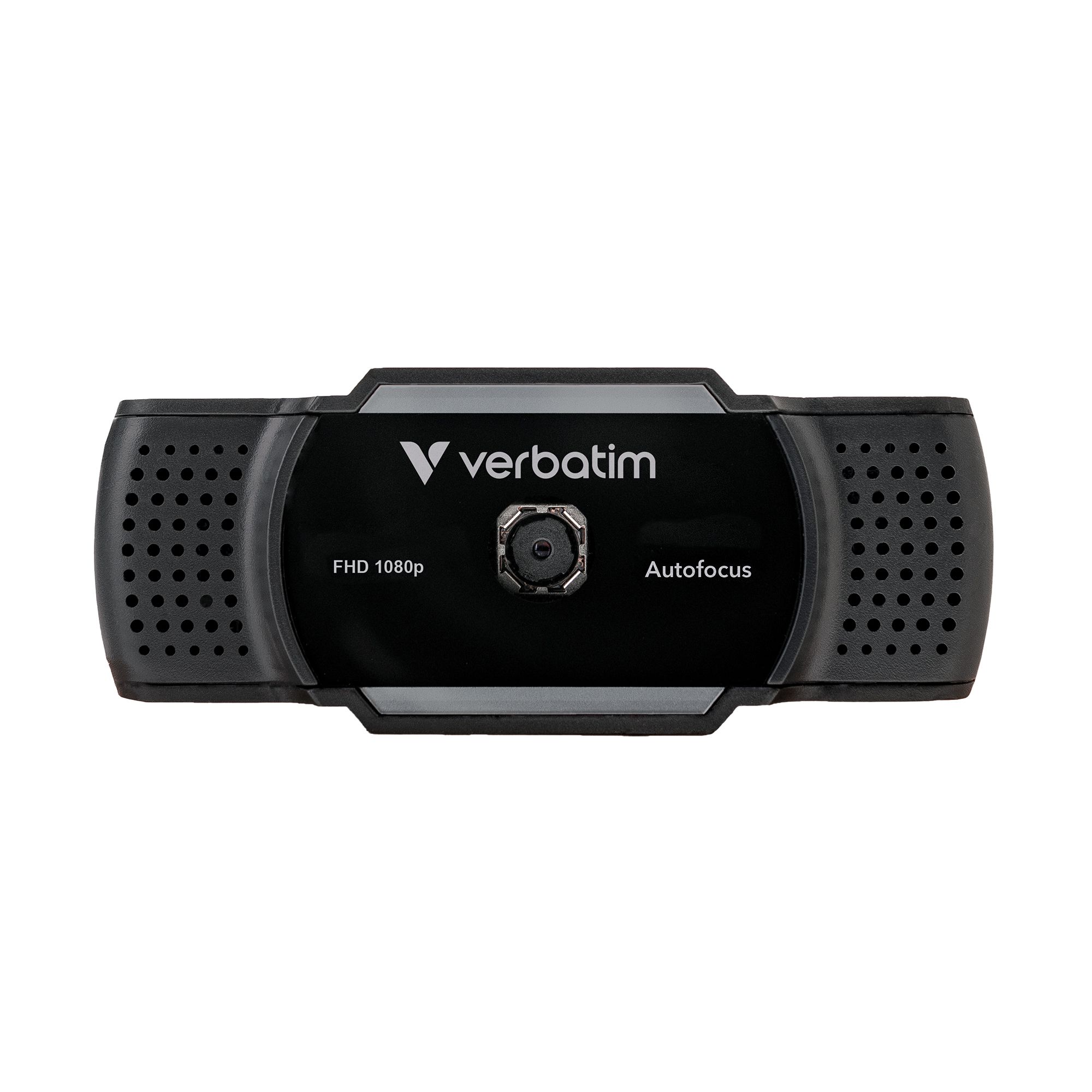 VERBATIM Autofocus Webcam Full HD mit Mikrofon USB Plug & Play