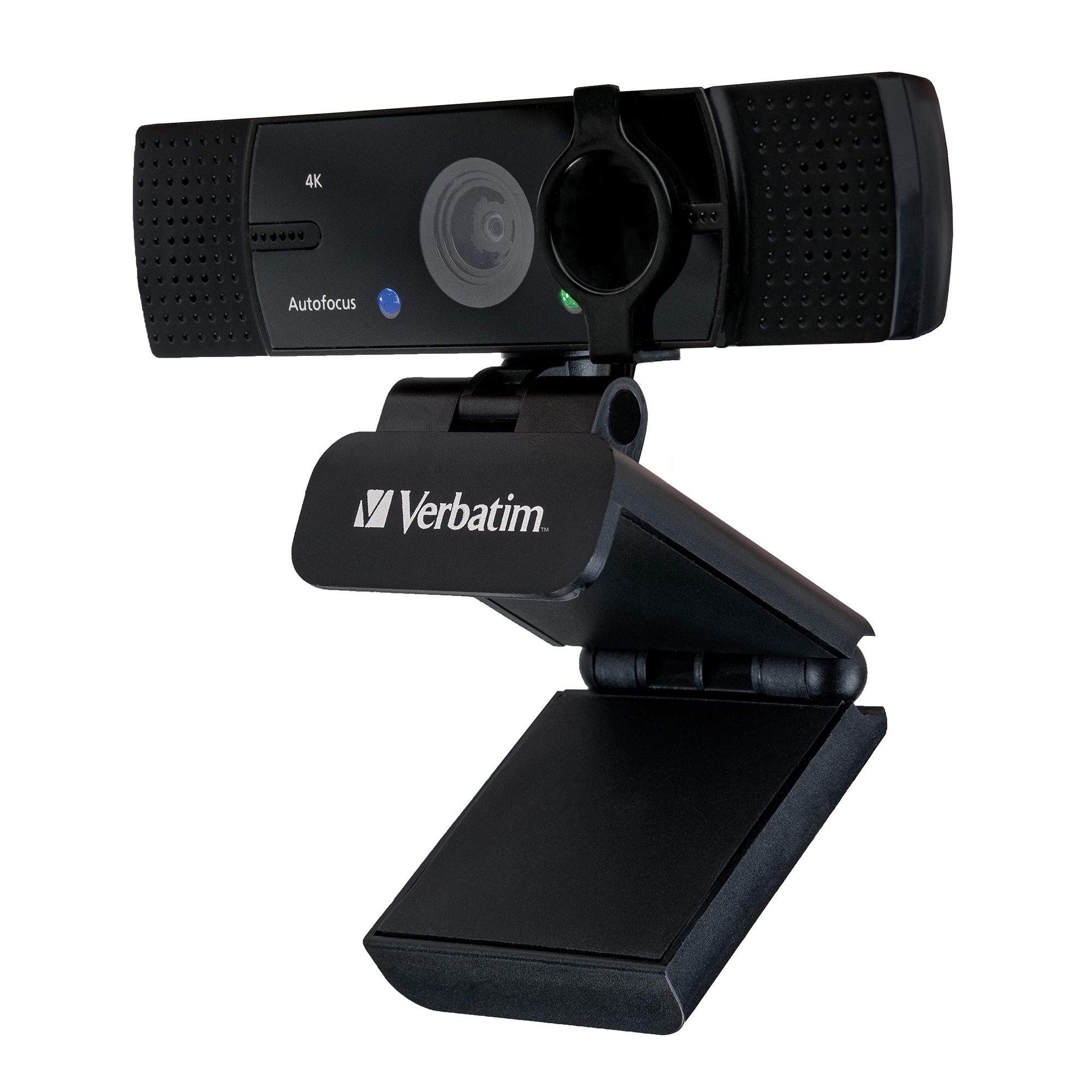 VERBATIM Ultra HD 4K Webcam Autofokus-Funktion Integriertes Mikrofon USB Plug & Play