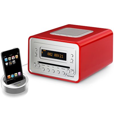 SONORO Design CD-Radio inkl. Dockingstation für iPod/iPhone Weckfunktion -  