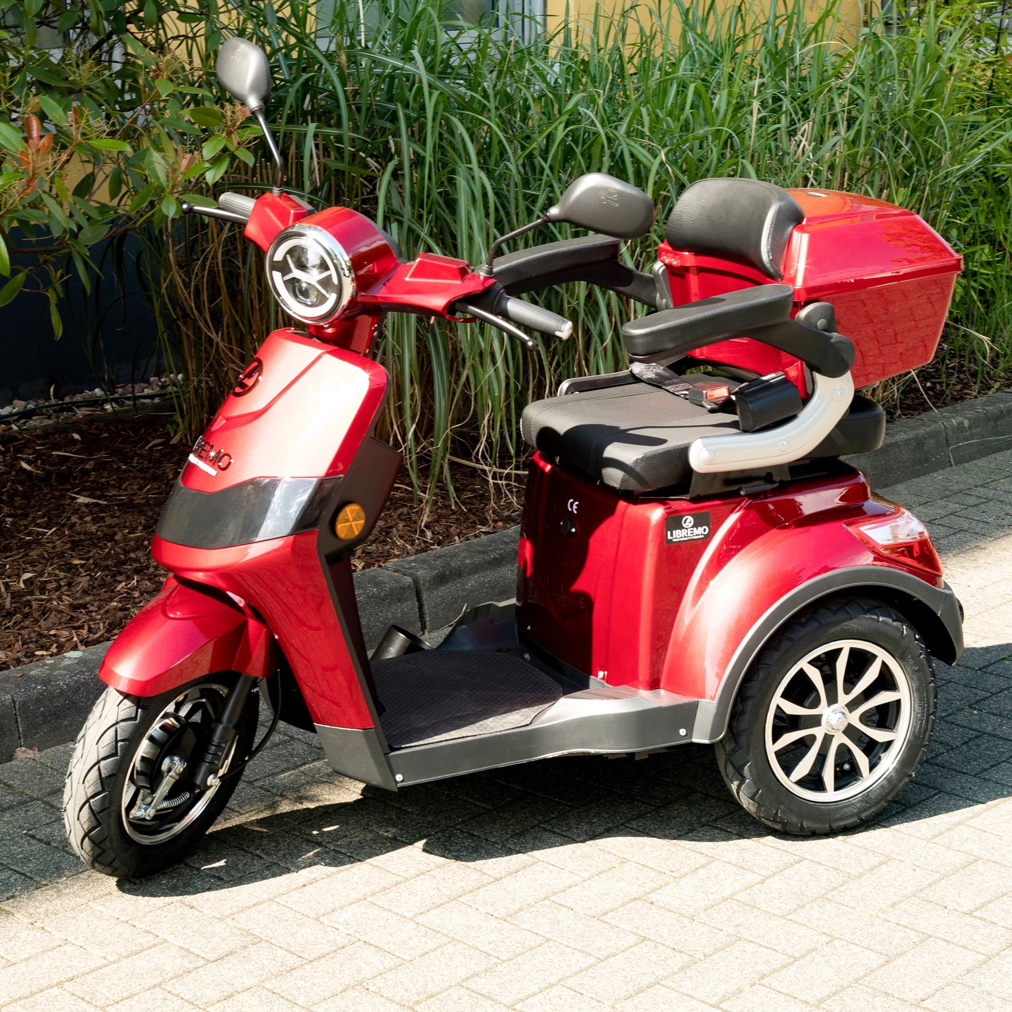 LIBREMO Elektromobil Trike 3 Stufen bis 25km/h Automatikgetriebe bis 75km  Reichweite