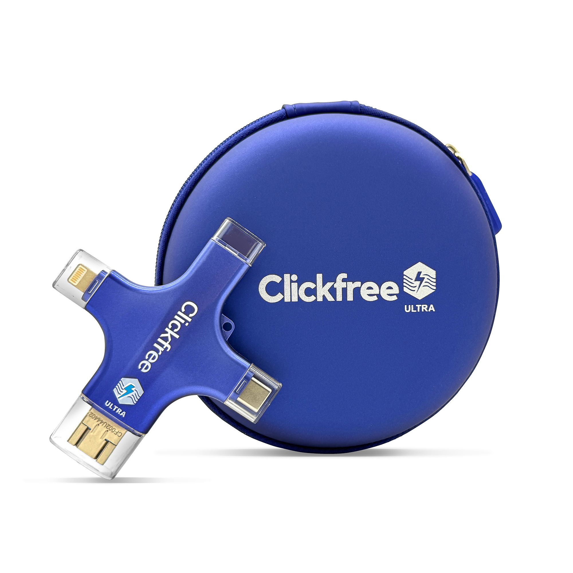 CLICKFREE ULTRA 4in1 USB-Stick 128GB zur Speicherung & AI-Digitalisierung inkl. Aufbewahrung
