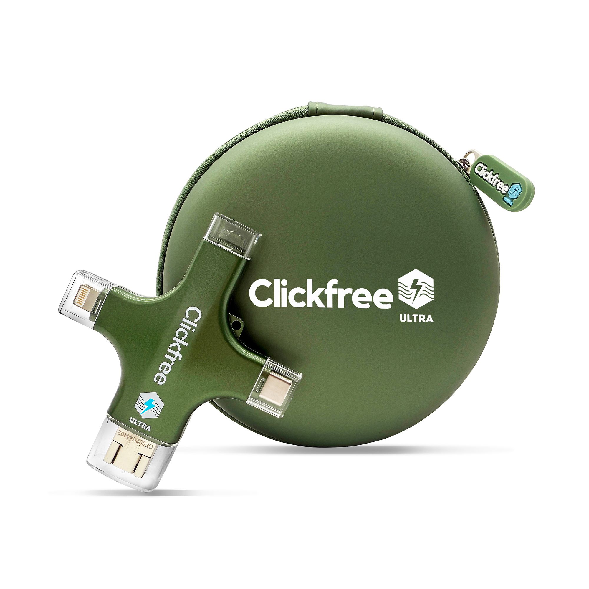 CLICKFREE ULTRA 4in1 USB-Stick 128GB zur Speicherung & AI-Digitalisierung inkl. Aufbewahrung
